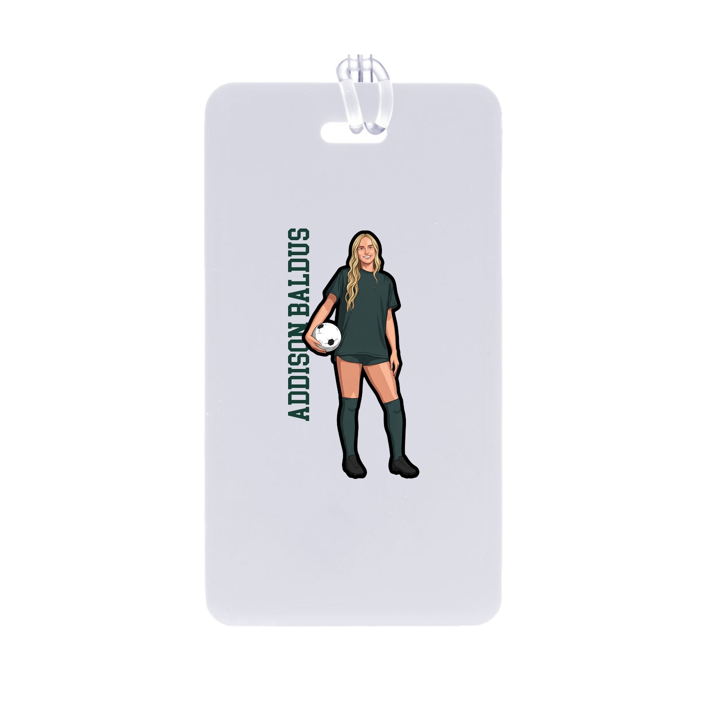 Bag Tag — Name Vertical in Classic
