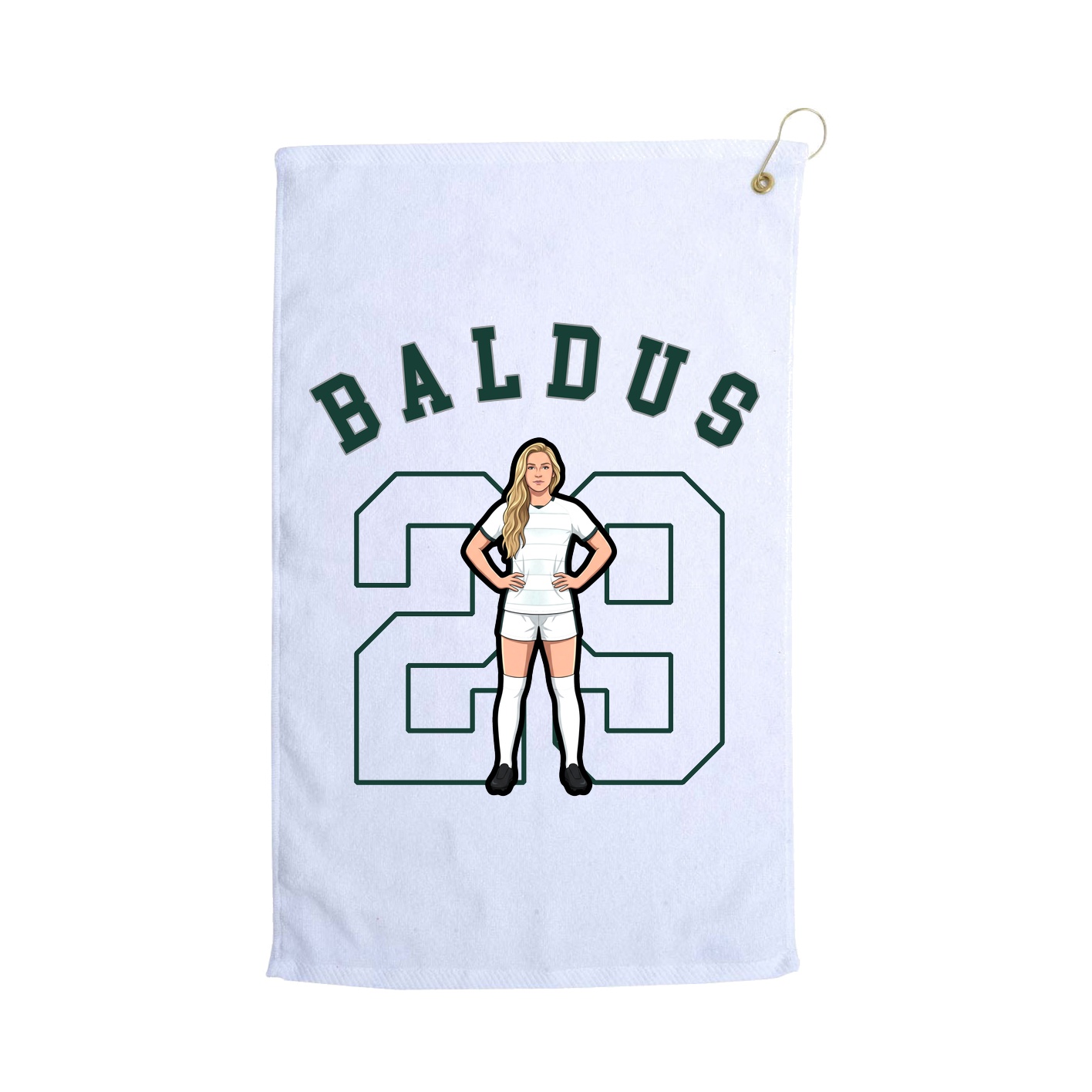 Golf Towel — Shirsey Arch in White