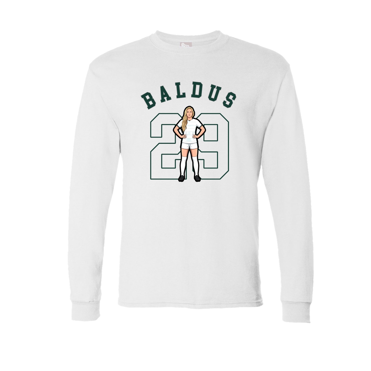 Long Sleeve Tee — Shirsey Arch in White