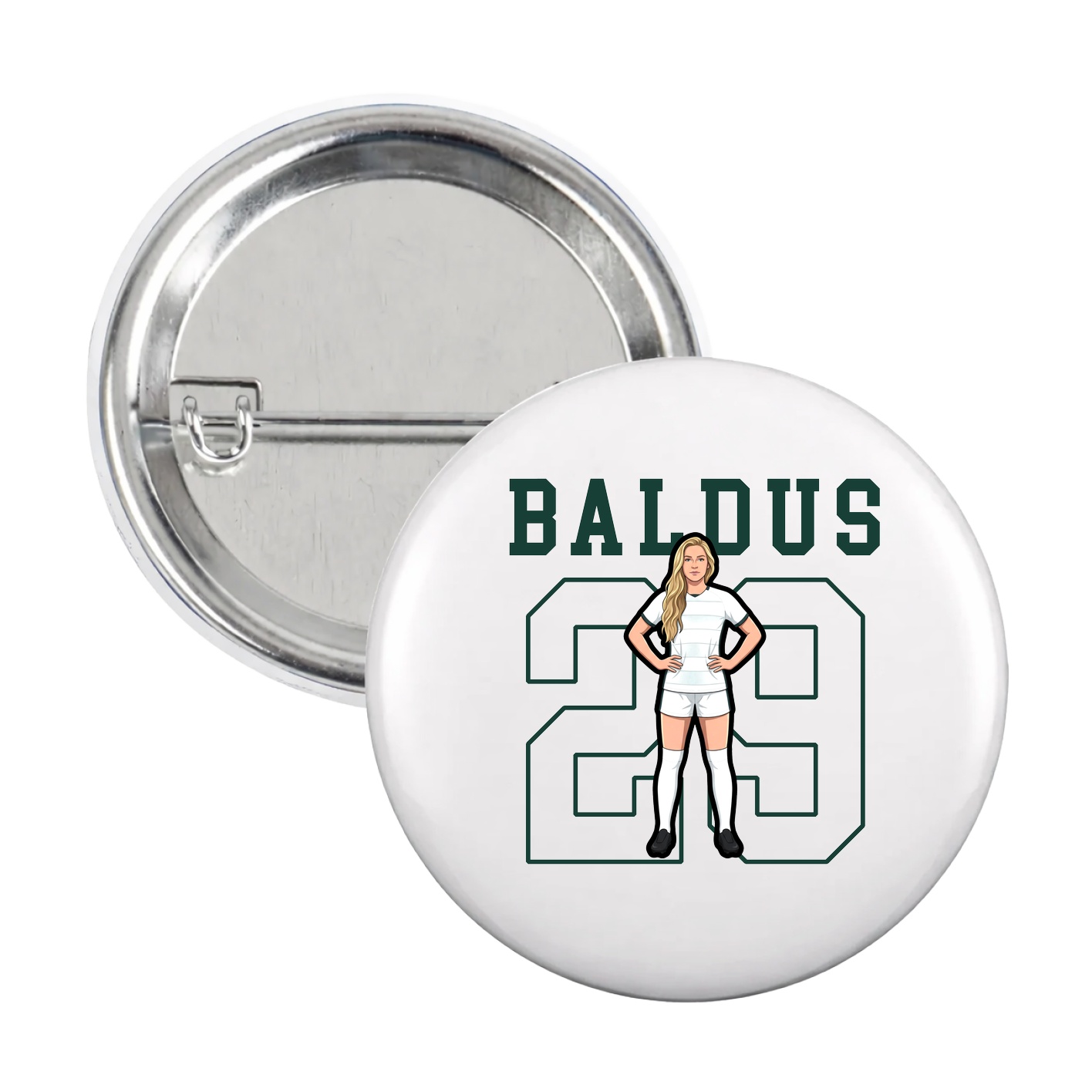 Game Day Button — Shirsey in White