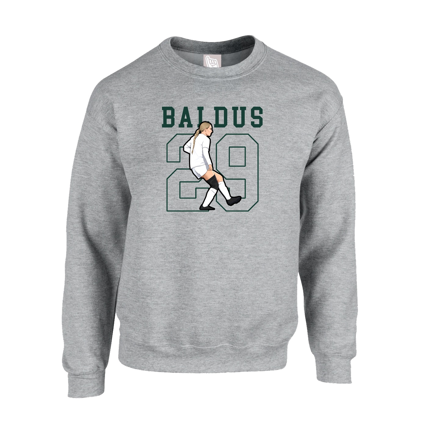 Fleece Crew — Shirsey in Grey