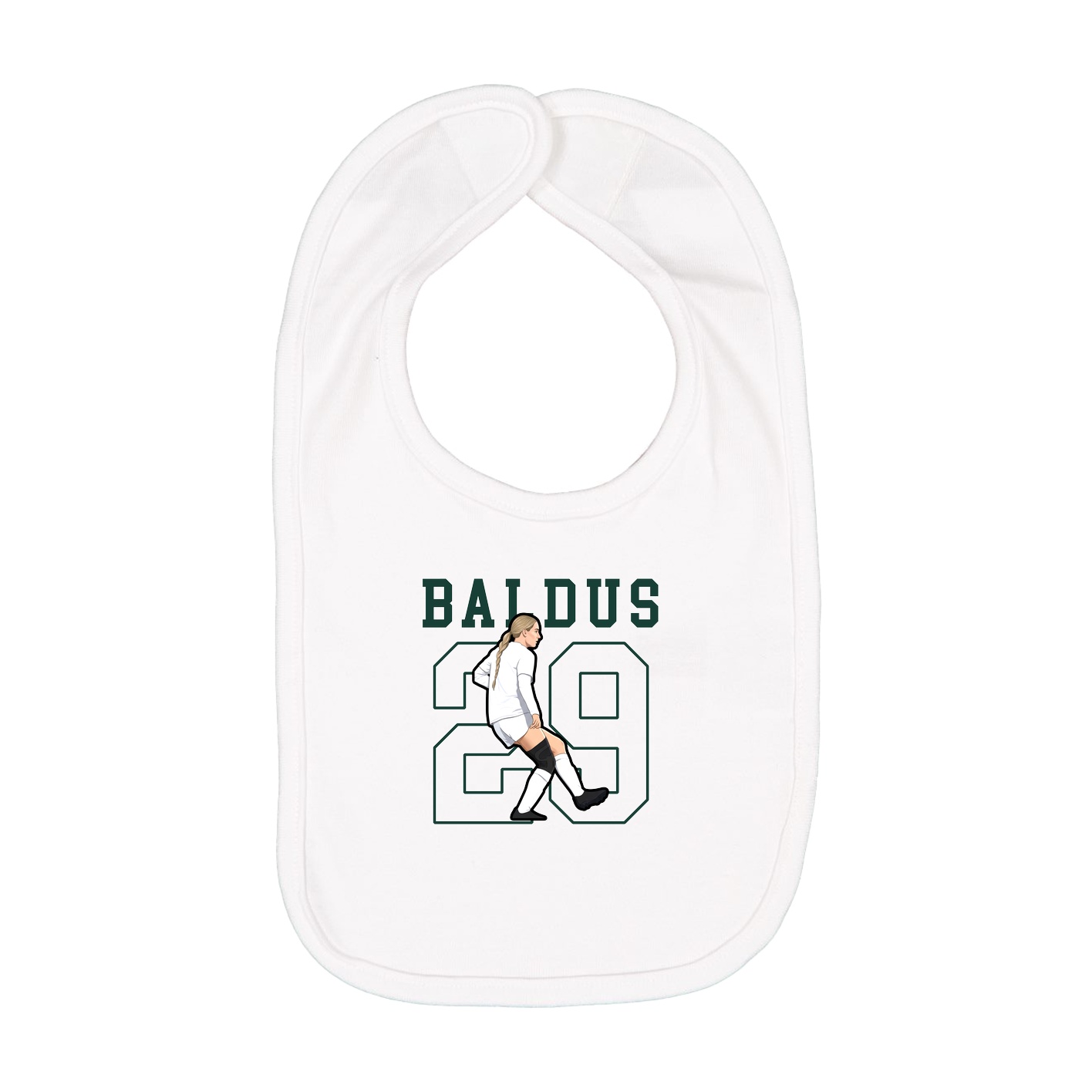 Infant Bib — Shirsey in White
