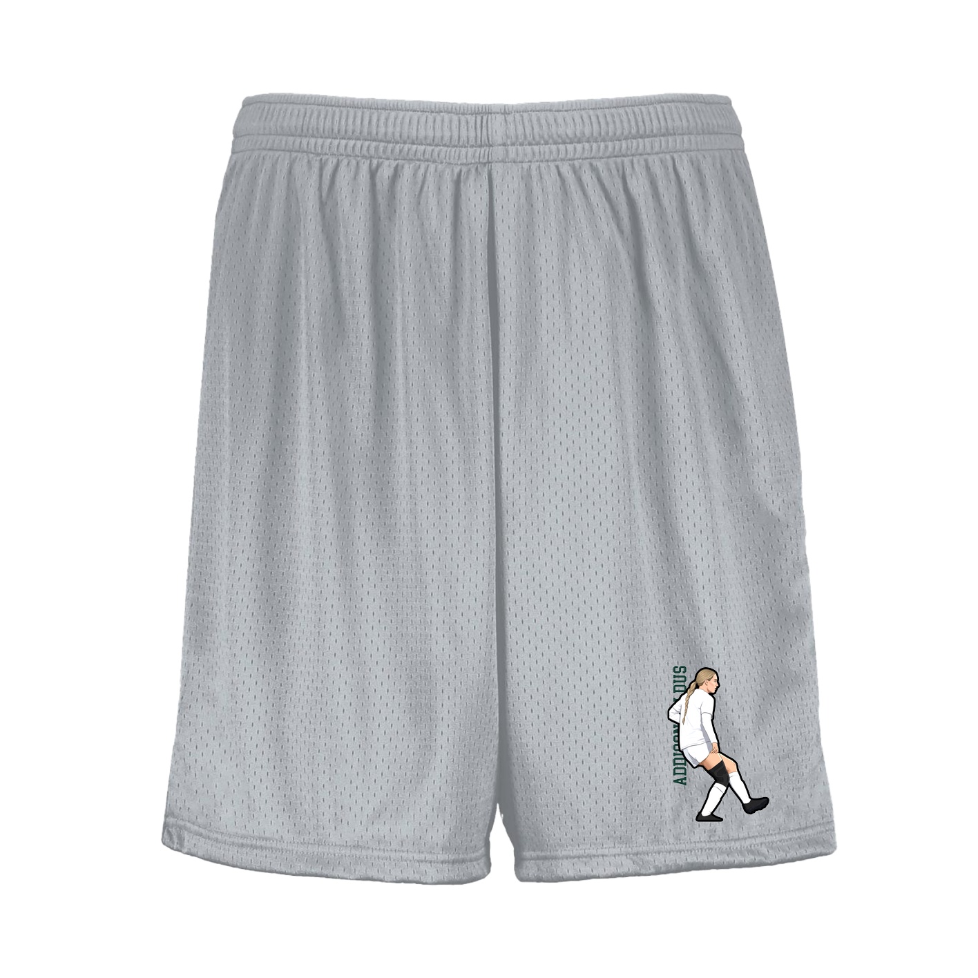 Shorts — Name Vertical in Silver