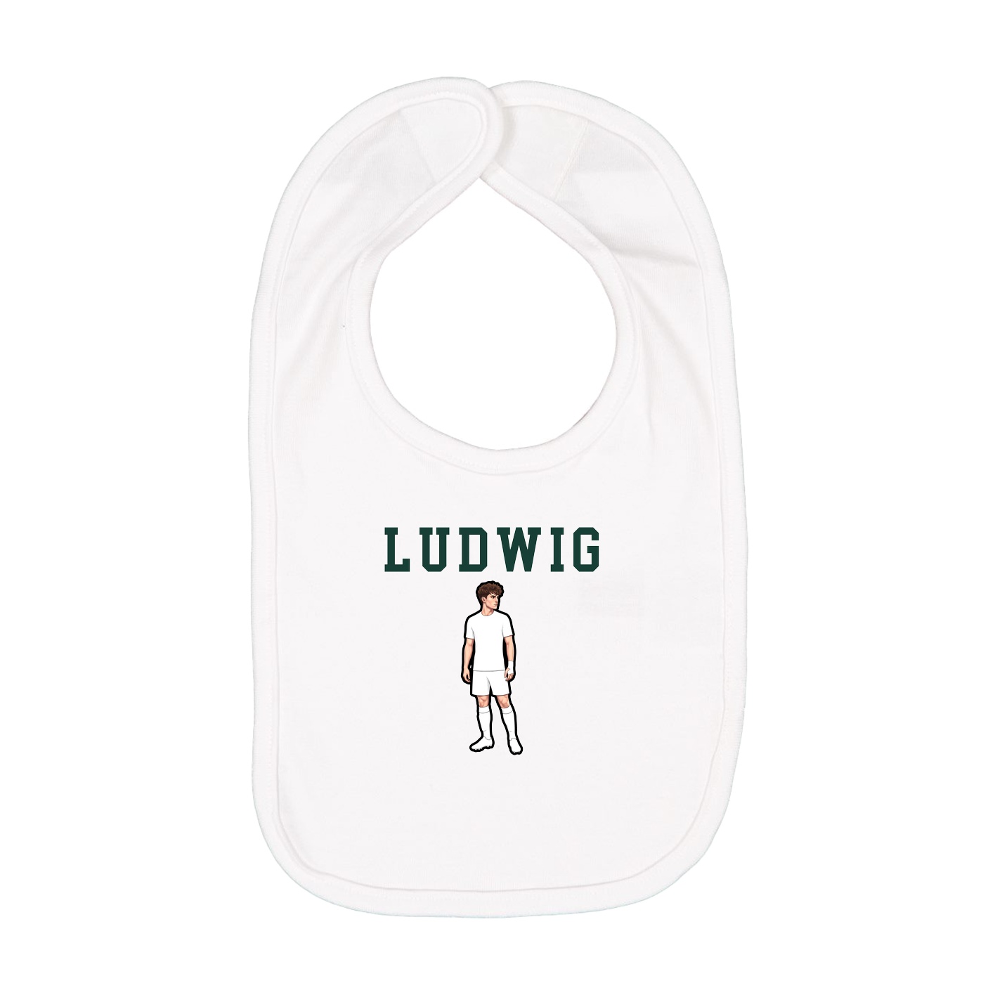 Infant Bib — Shirsey in White