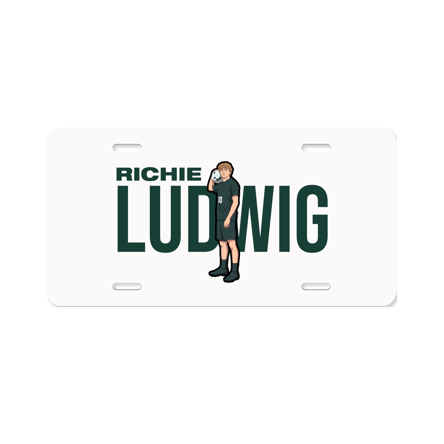 License Plate — Player Name in Classic