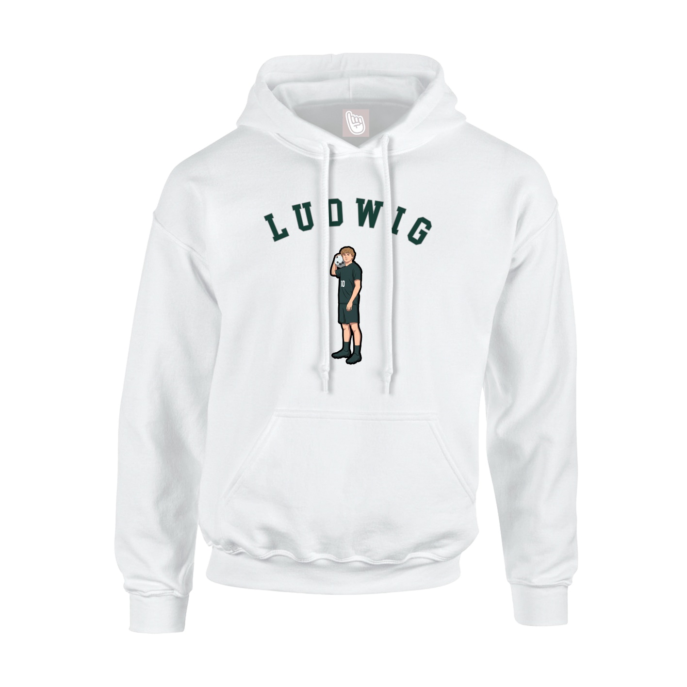 Hoodie — Shirsey Arch in White
