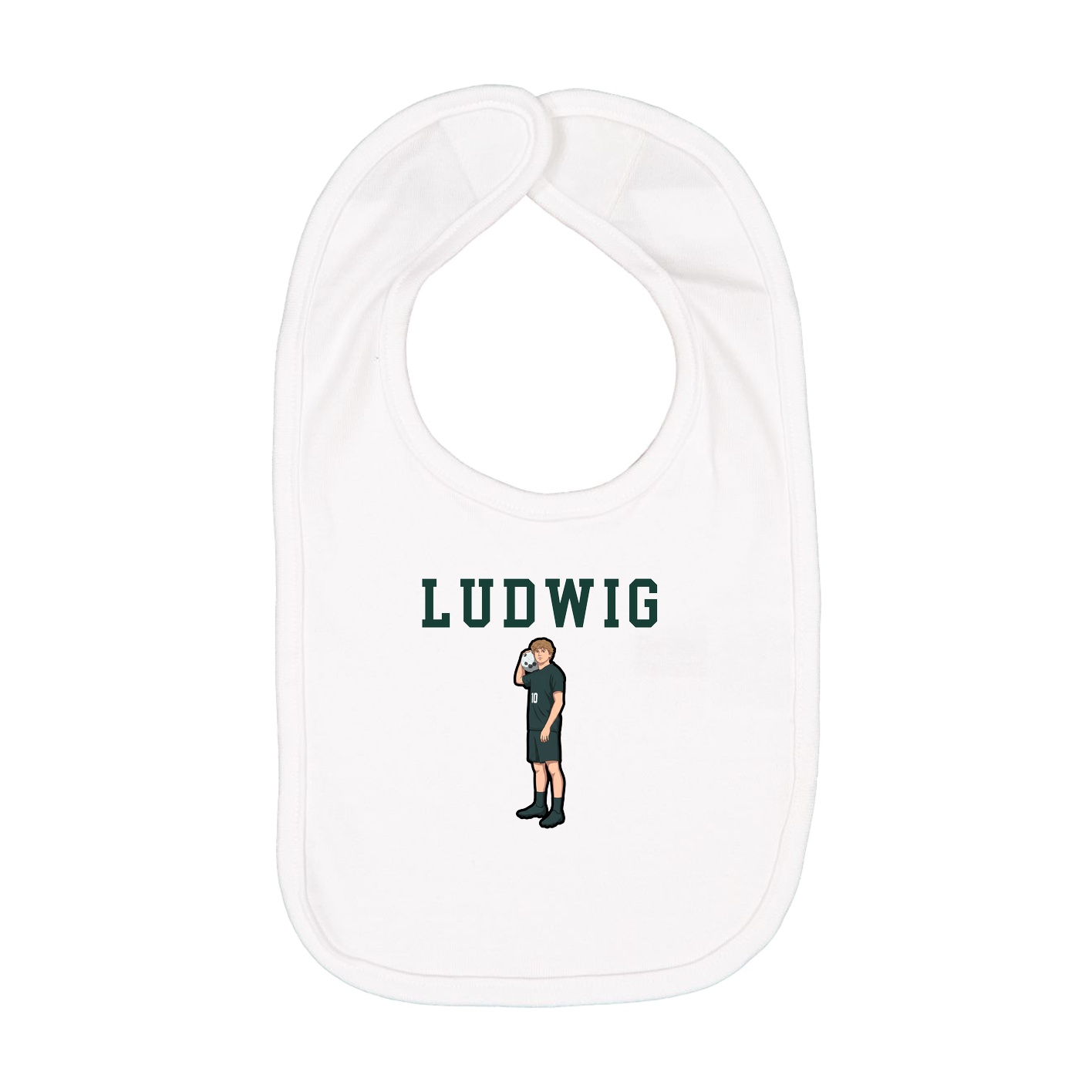 Infant Bib — Shirsey in White