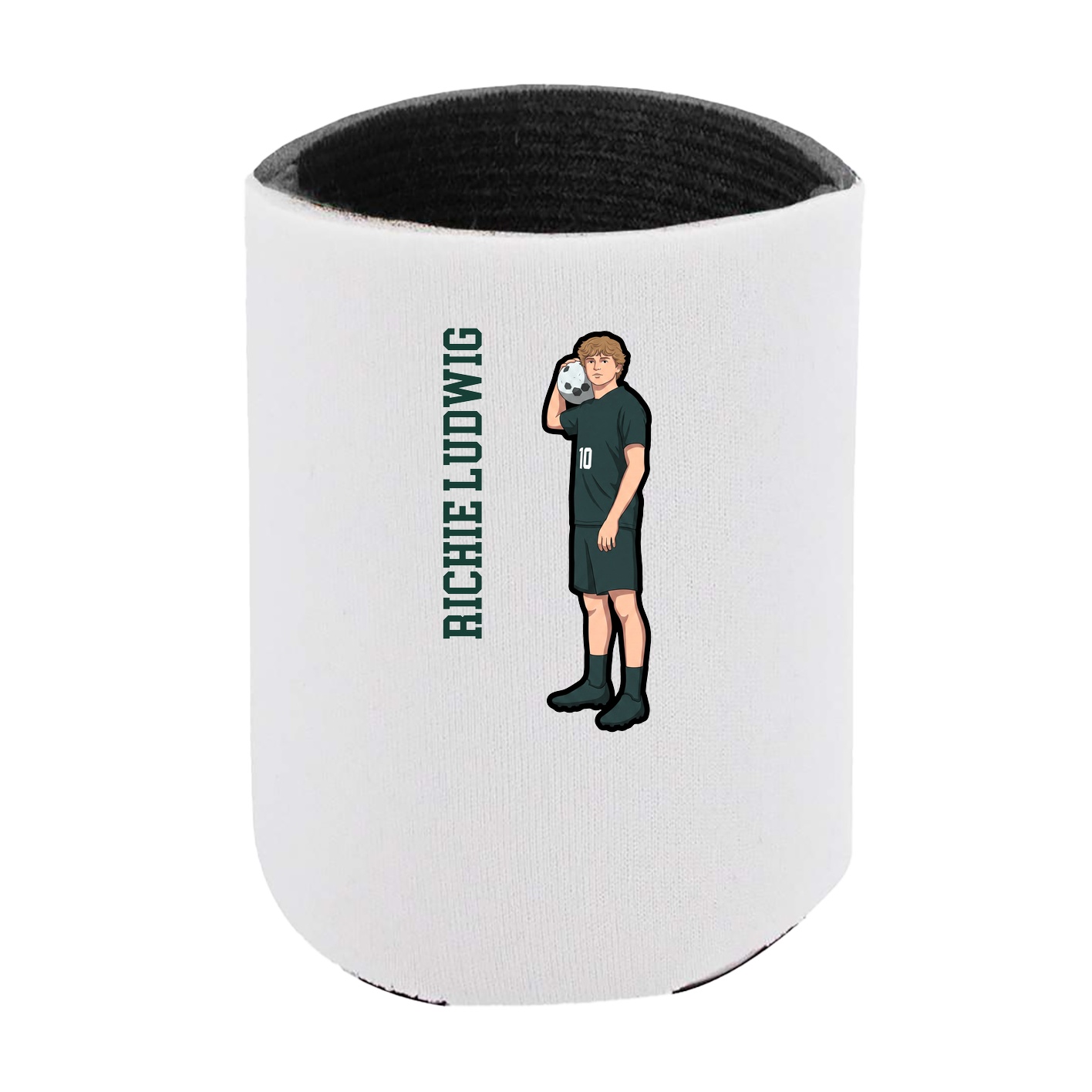 Can Holder — Name Vertical in White