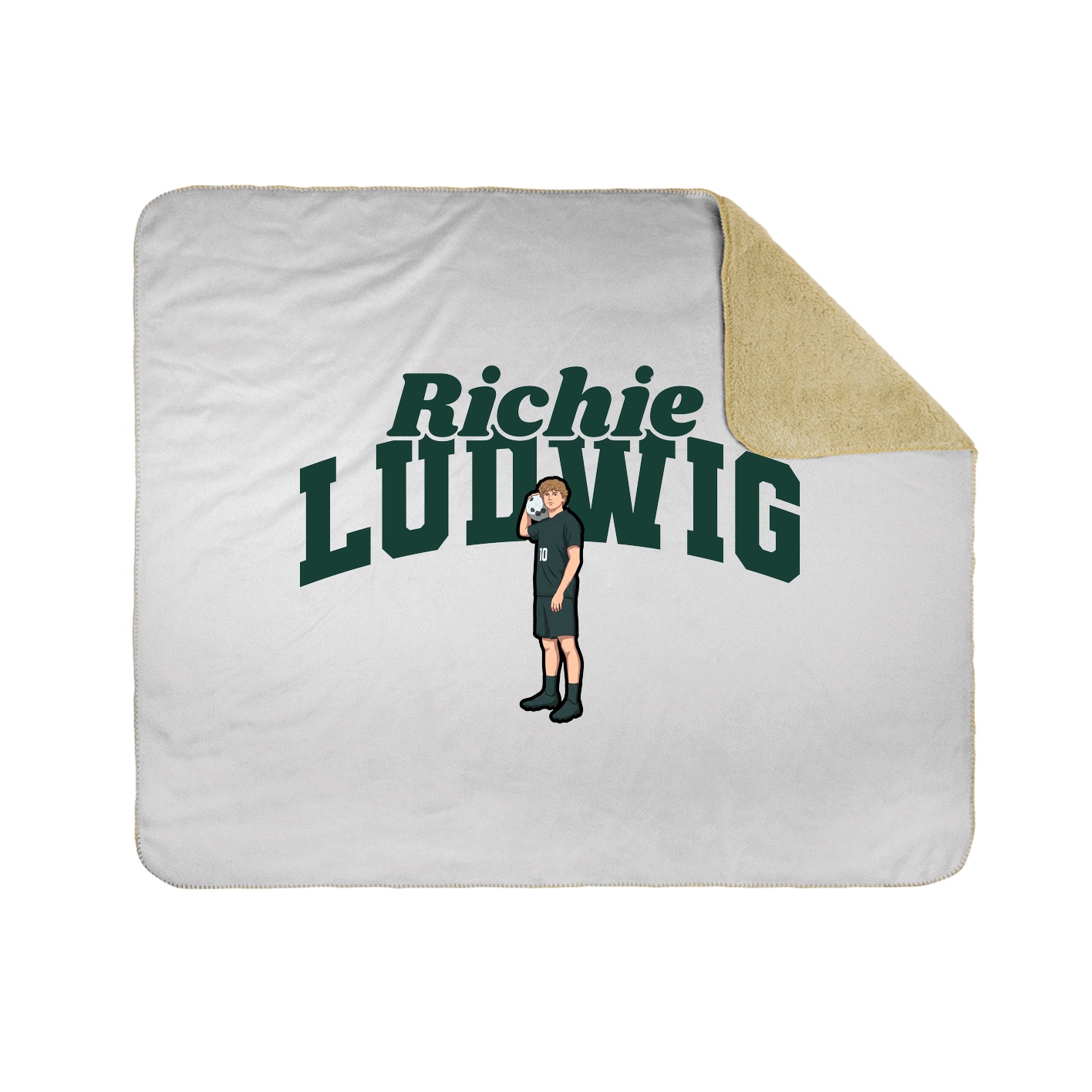 Throw Blanket — Signature Arch in White