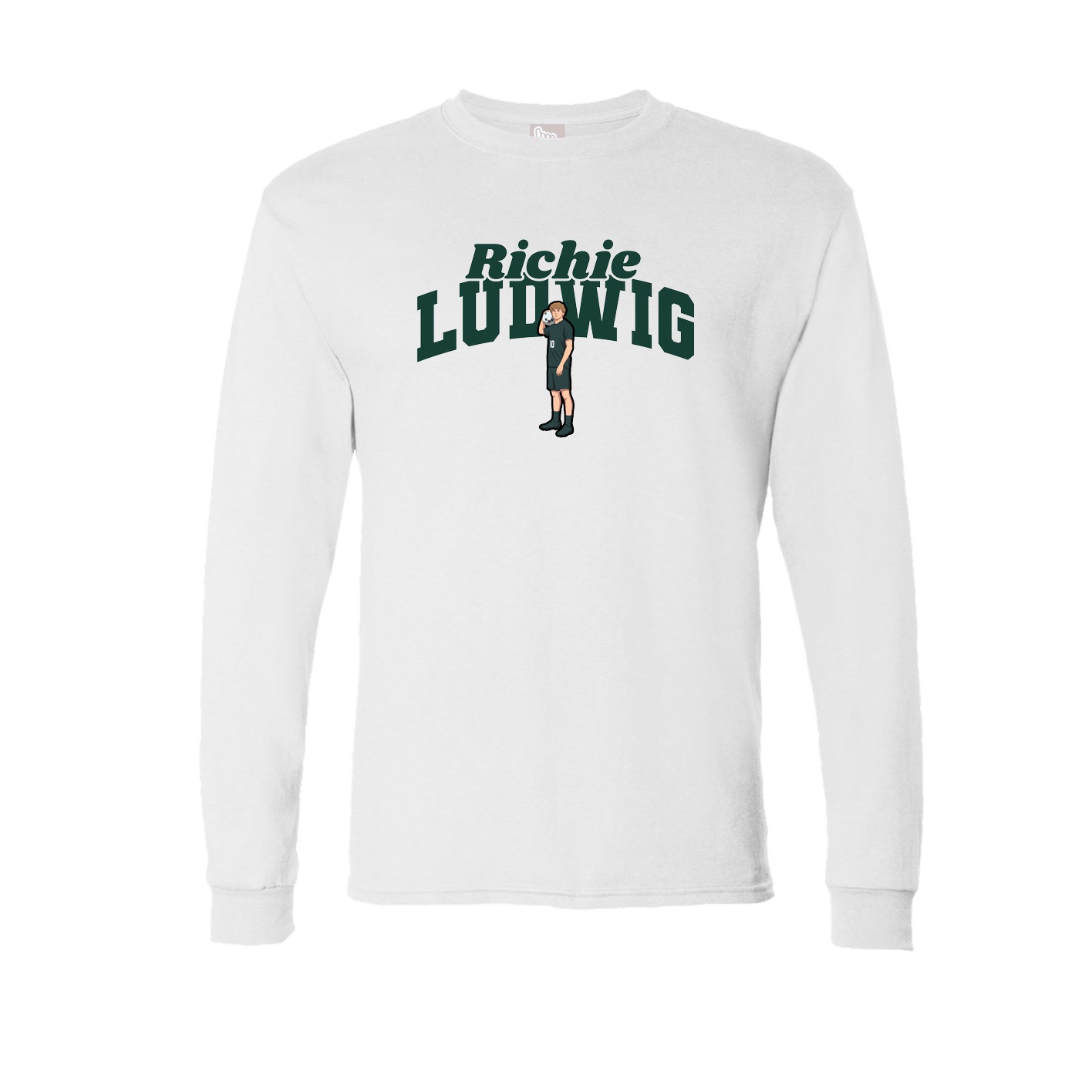 Long Sleeve Tee — Signature Arch in White
