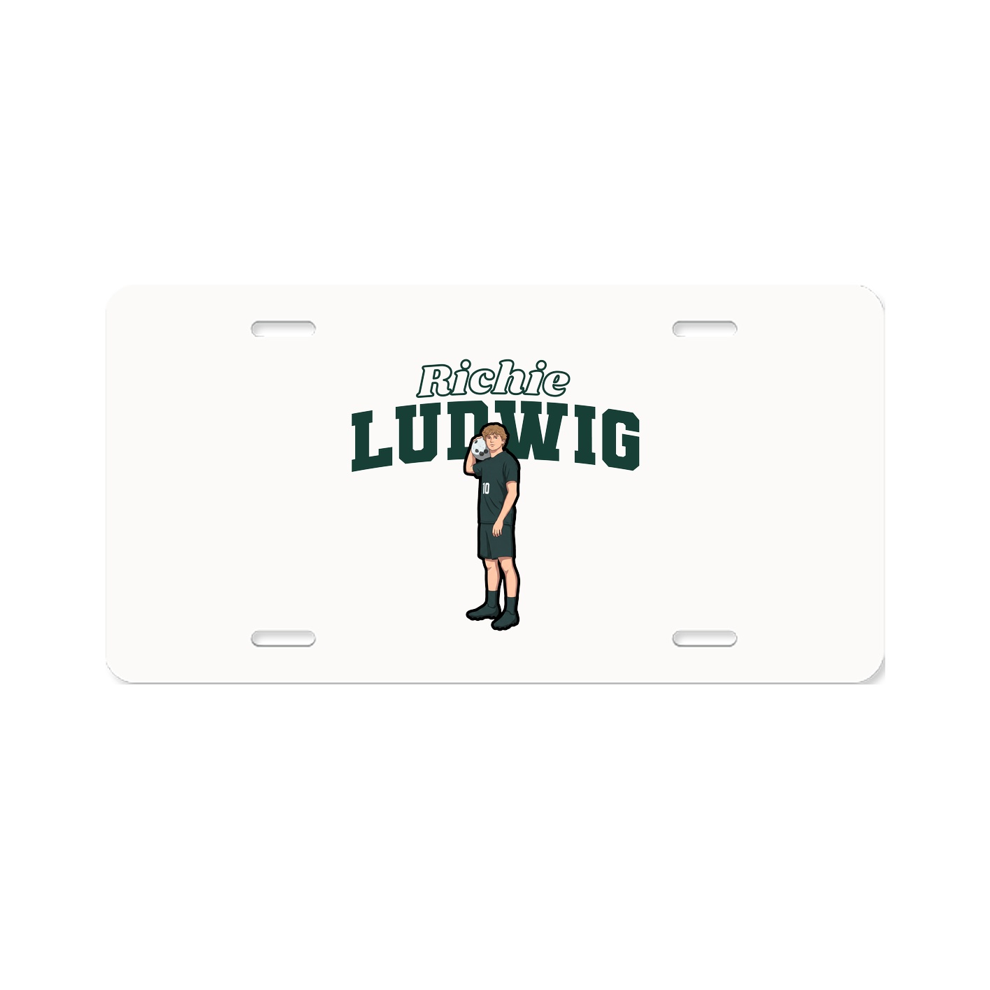 License Plate — Name Arch in Classic