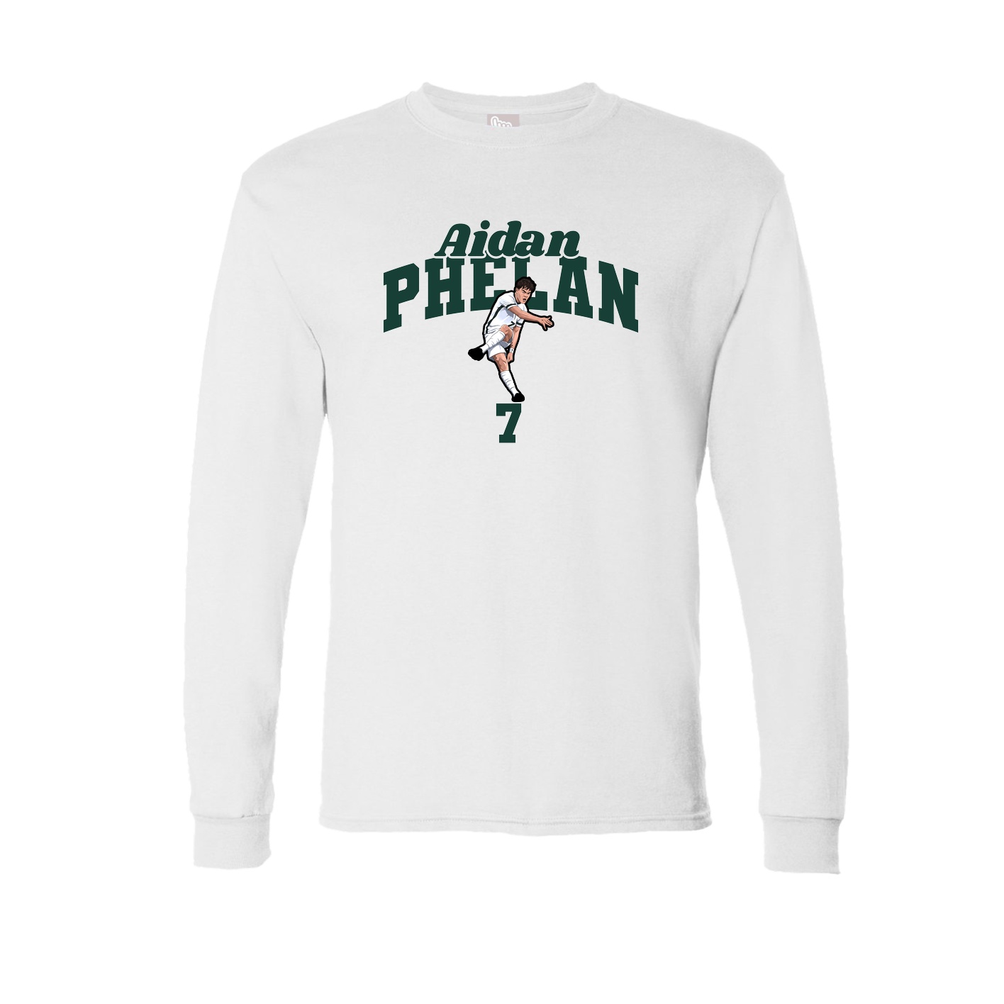 Long Sleeve Tee — Signature Arch in White