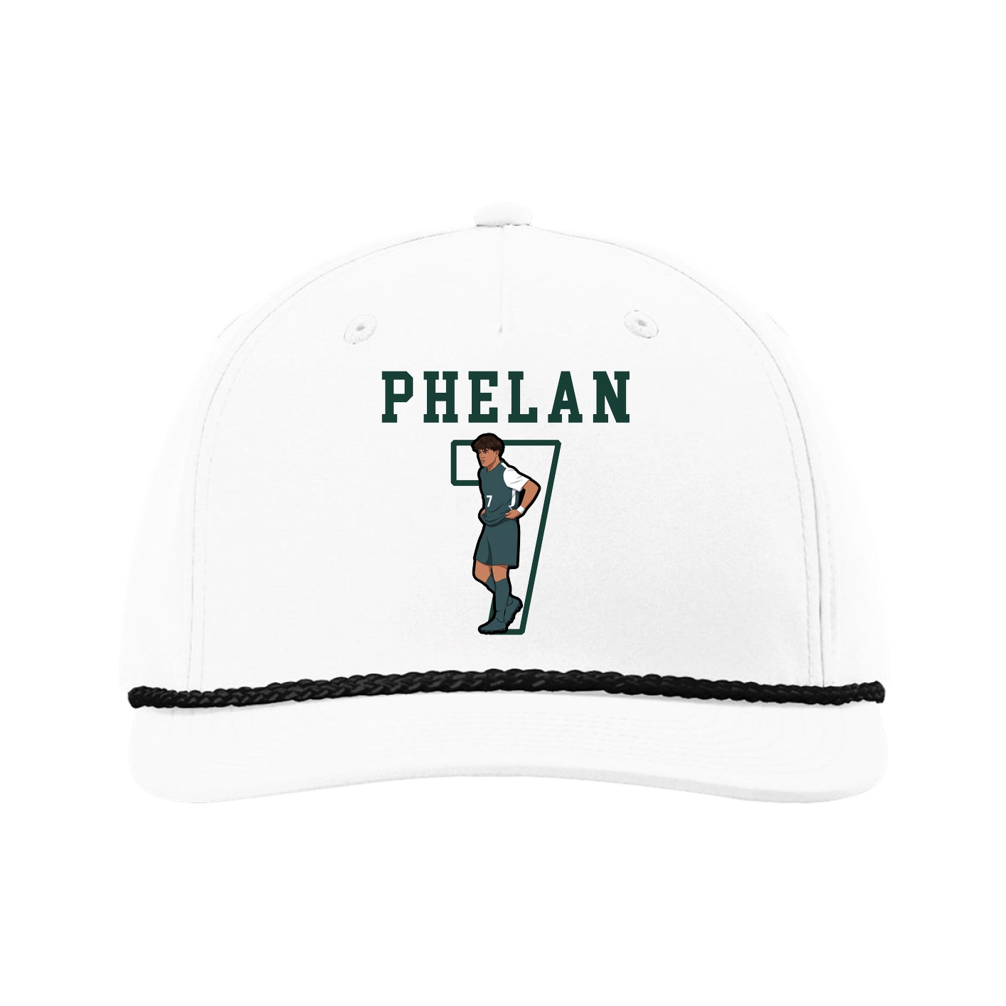 Five-Panel Classic Rope Cap — Shirsey in White