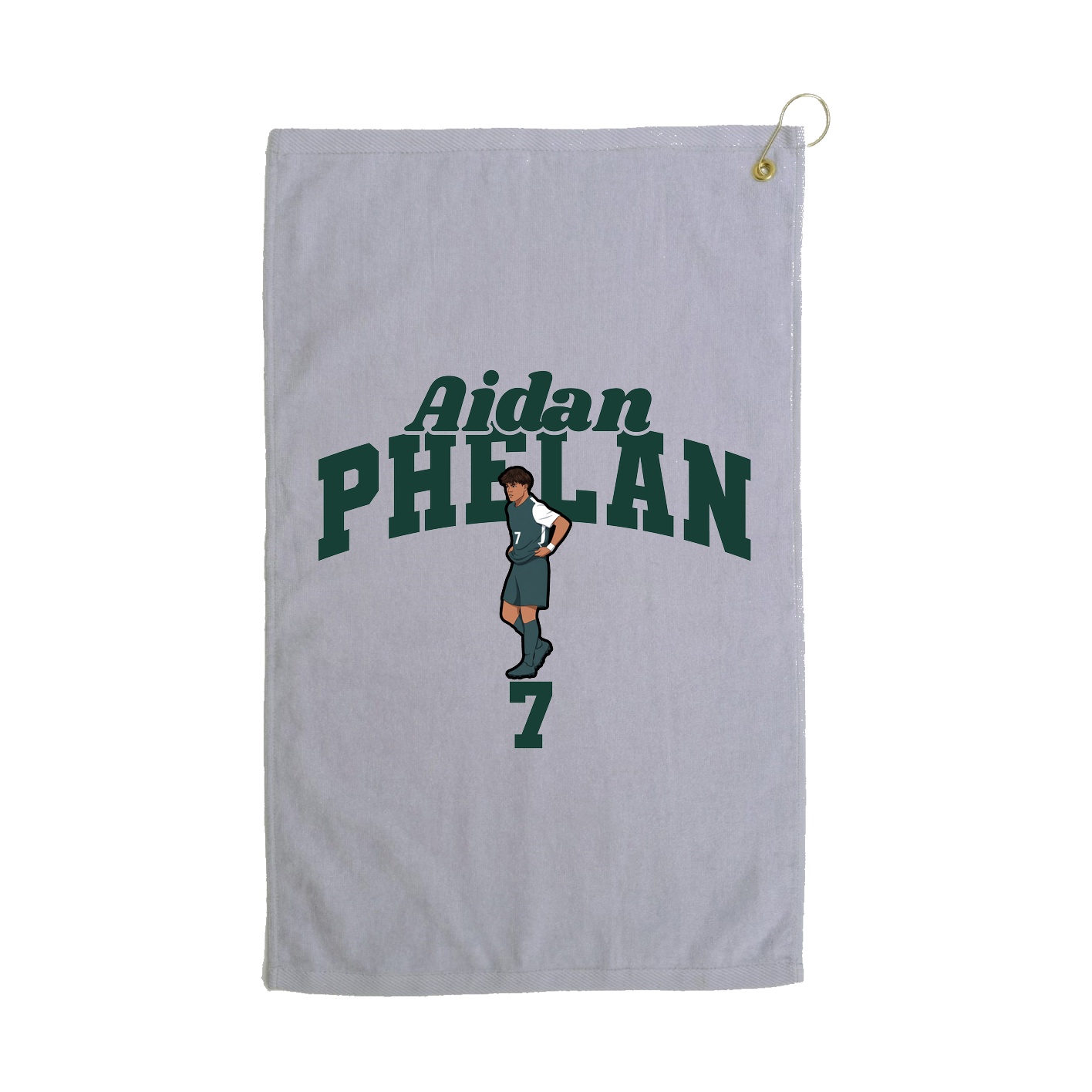 Golf Towel — Signature Arch in Grey