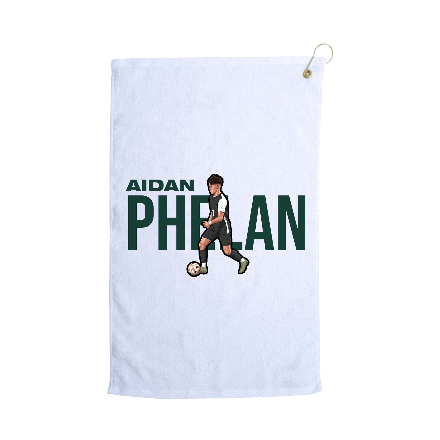 Golf Towel — Player Name in White
