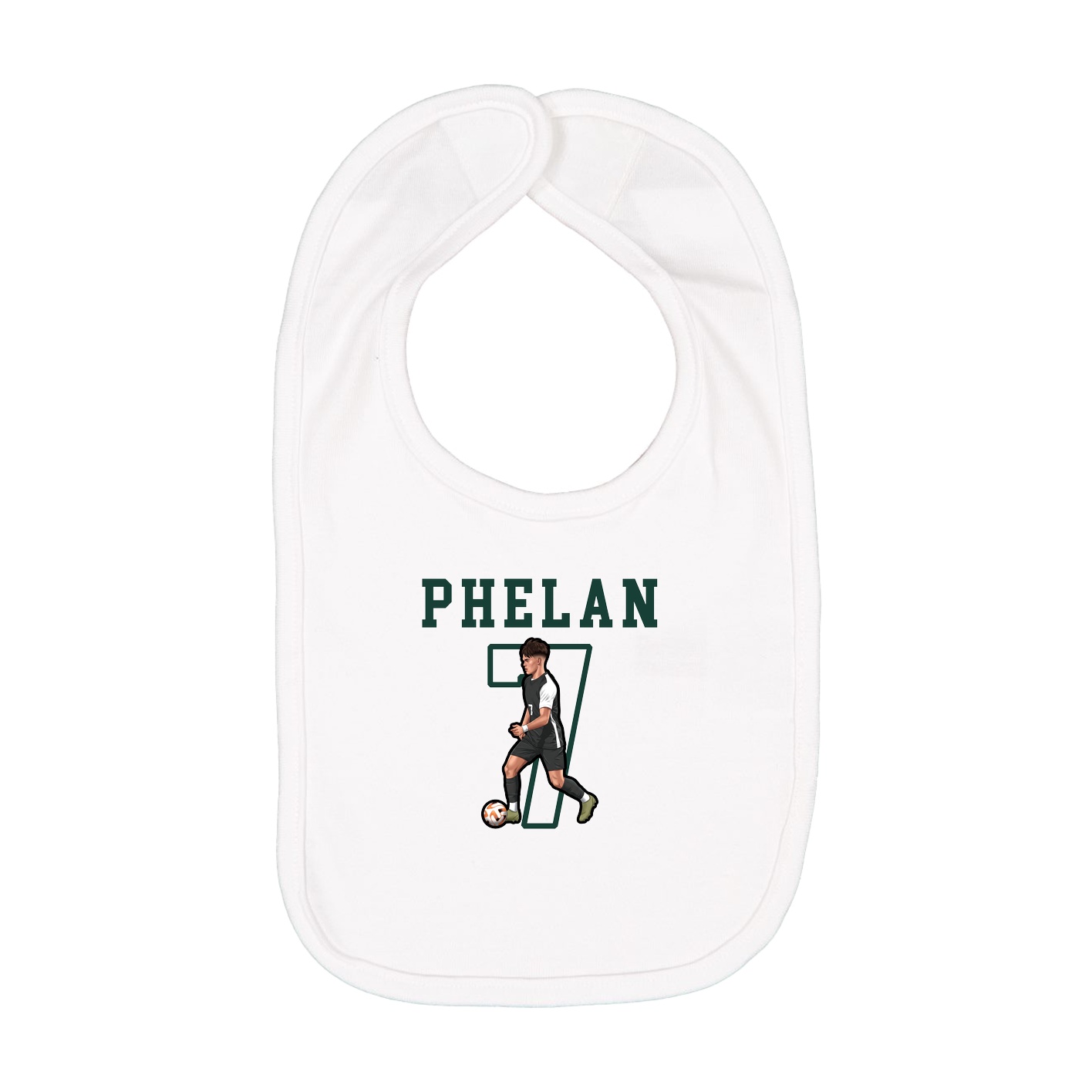 Infant Bib — Shirsey in White