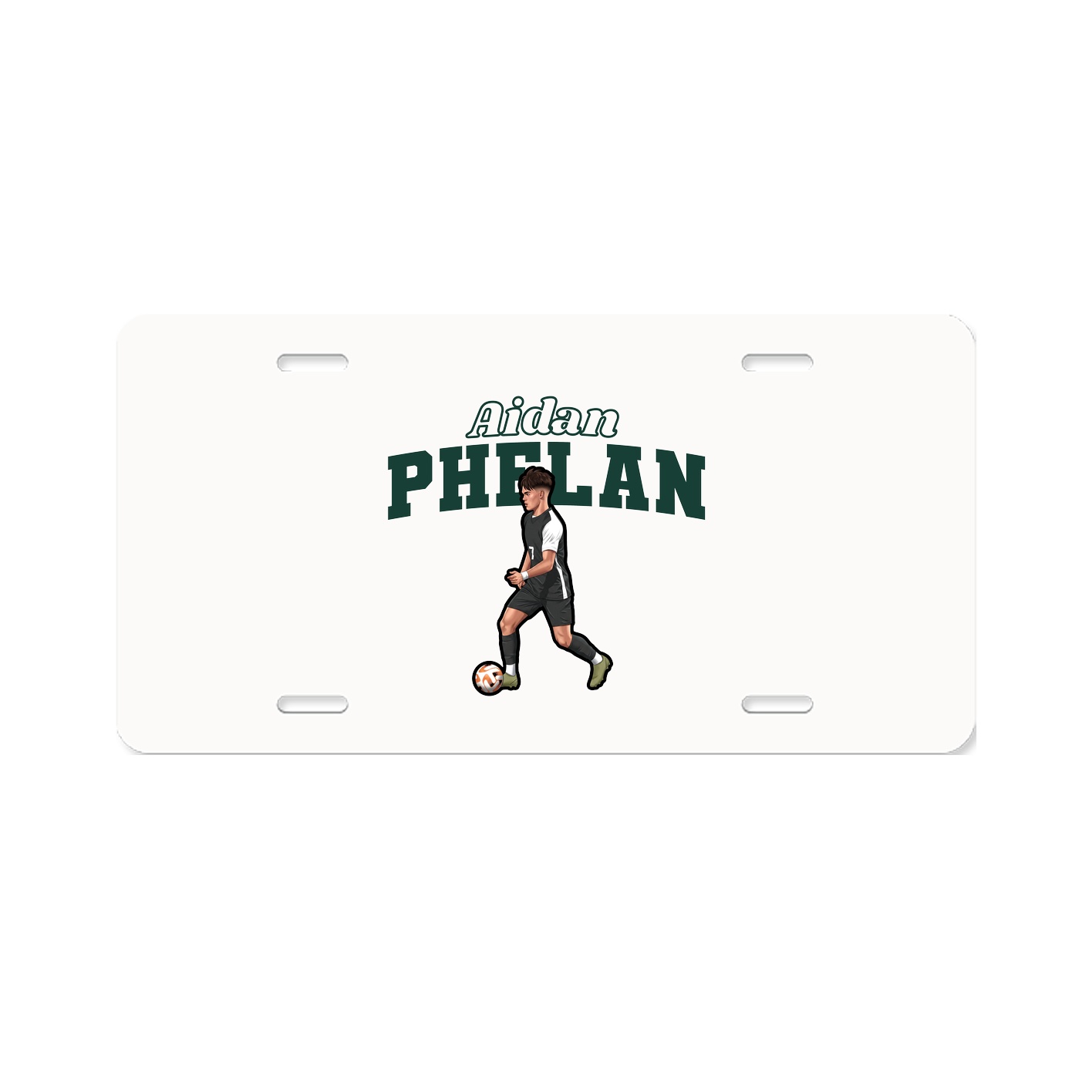 License Plate — Name Arch in Classic