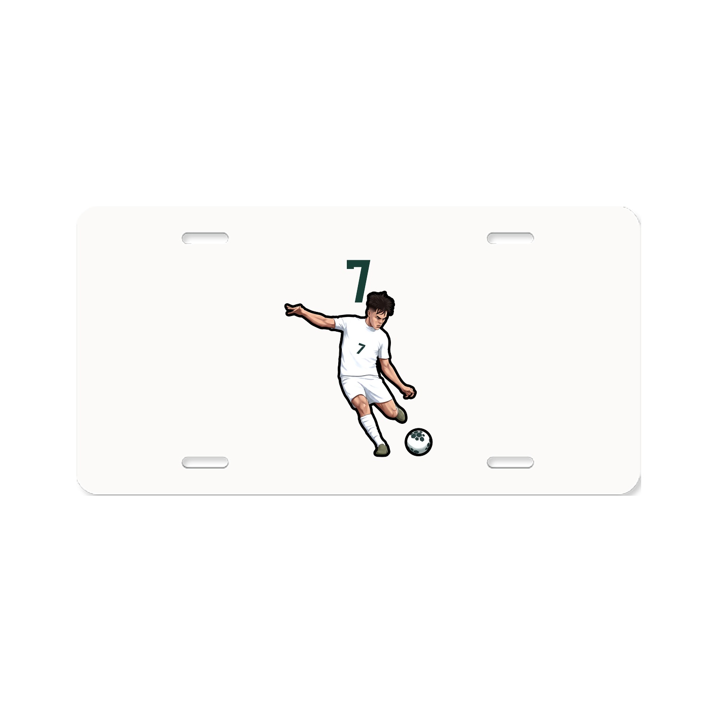 License Plate — Number Top in Classic