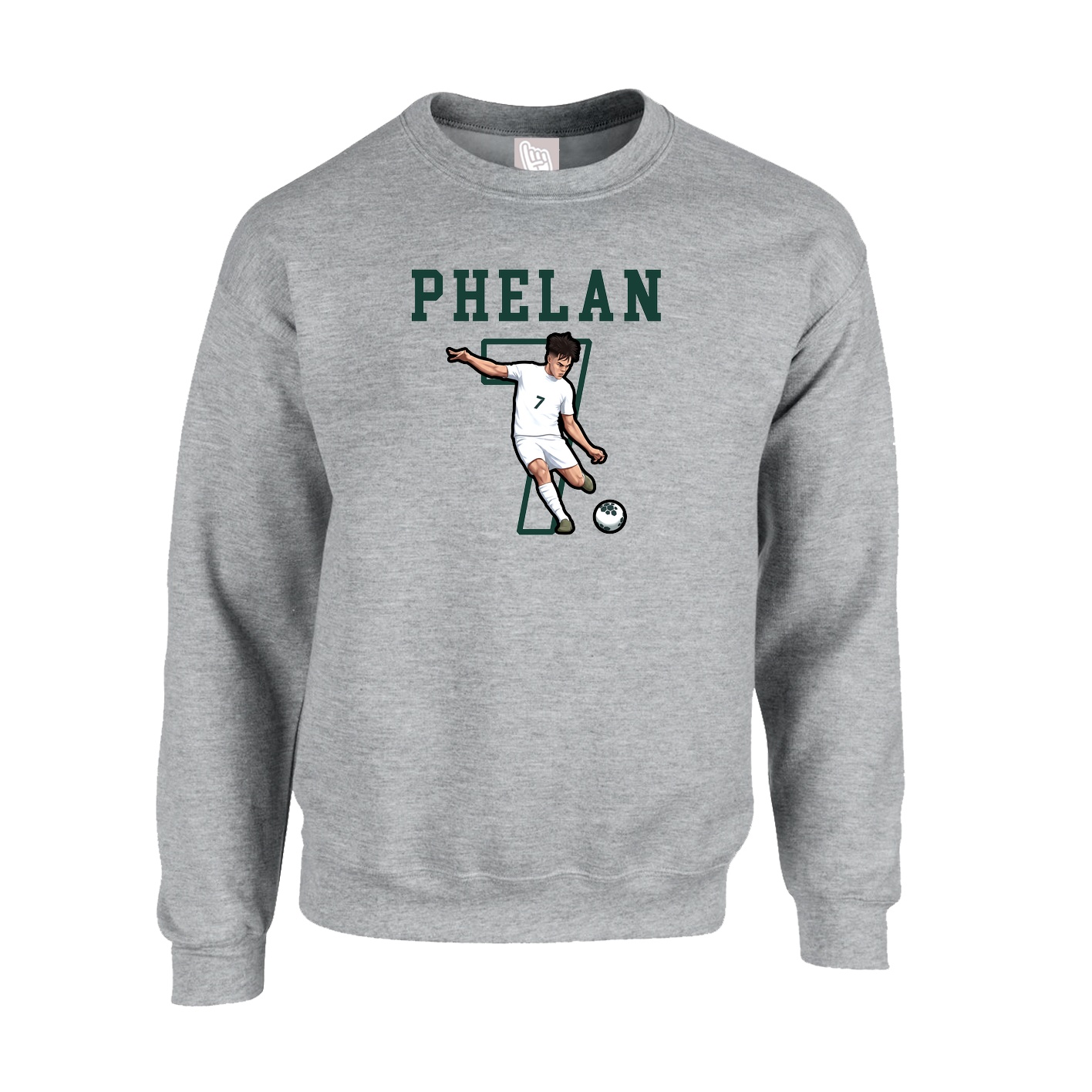 Fleece Crew — Shirsey in Grey