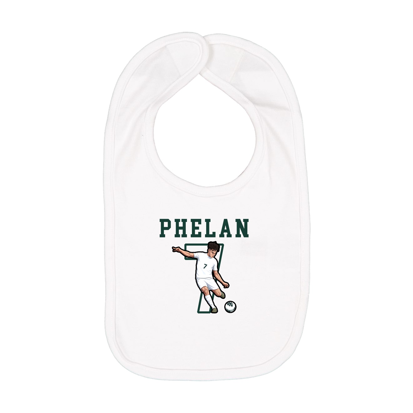 Infant Bib — Shirsey in White