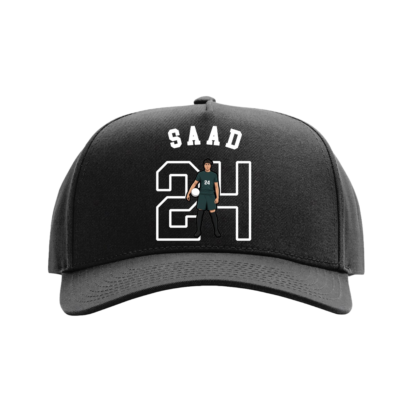 Full Fabric Five-Panel Champ Cap