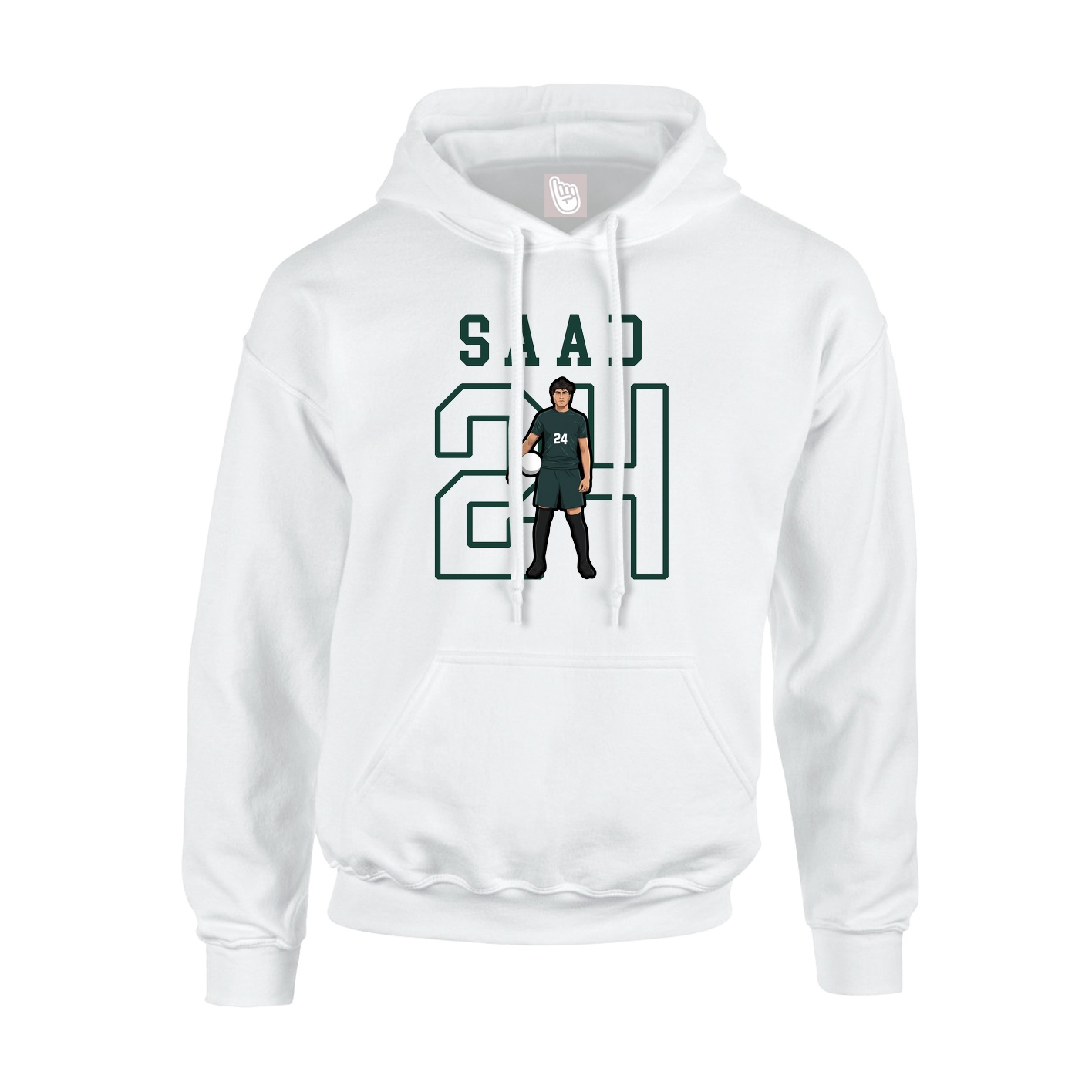Hoodie — Shirsey in White