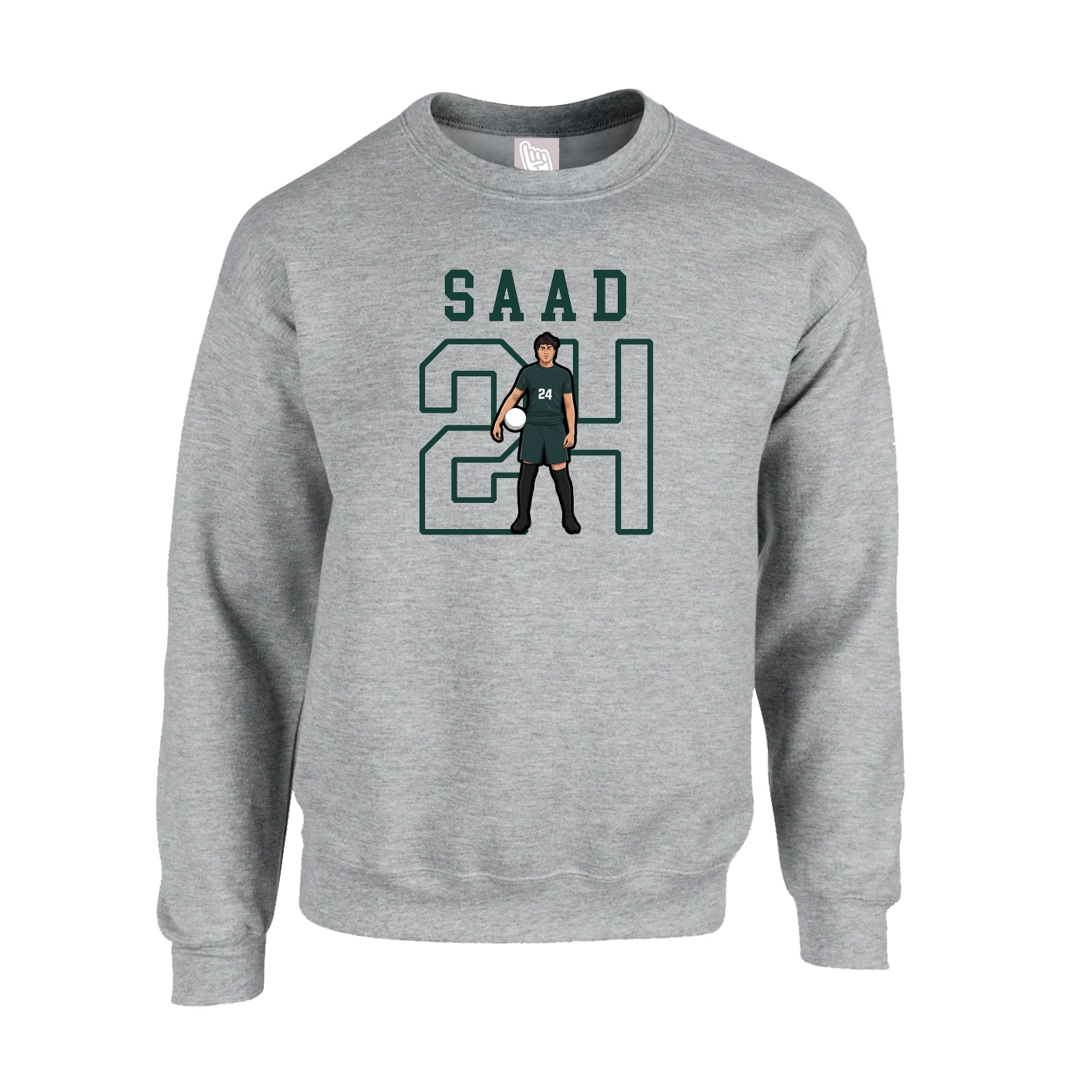 Fleece Crew — Shirsey in Grey