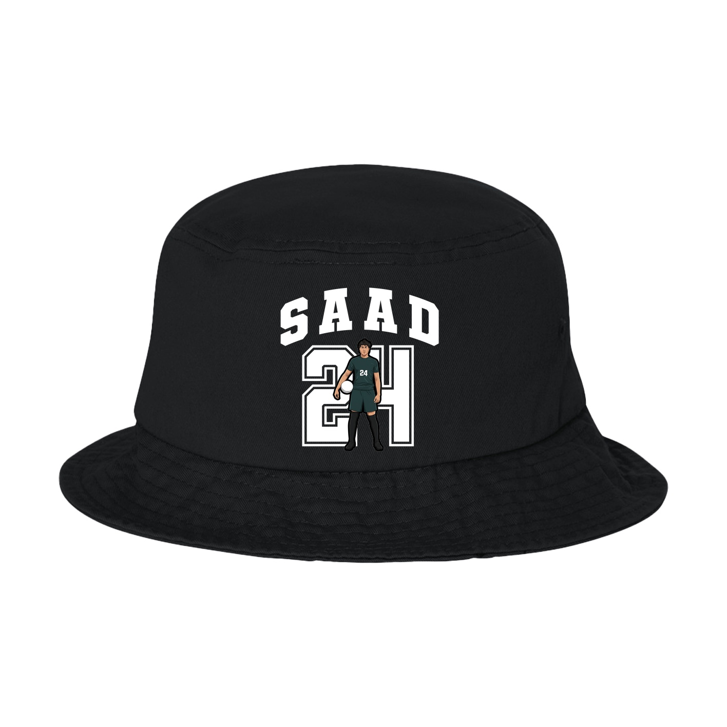 Bucket Cap — Number in Black