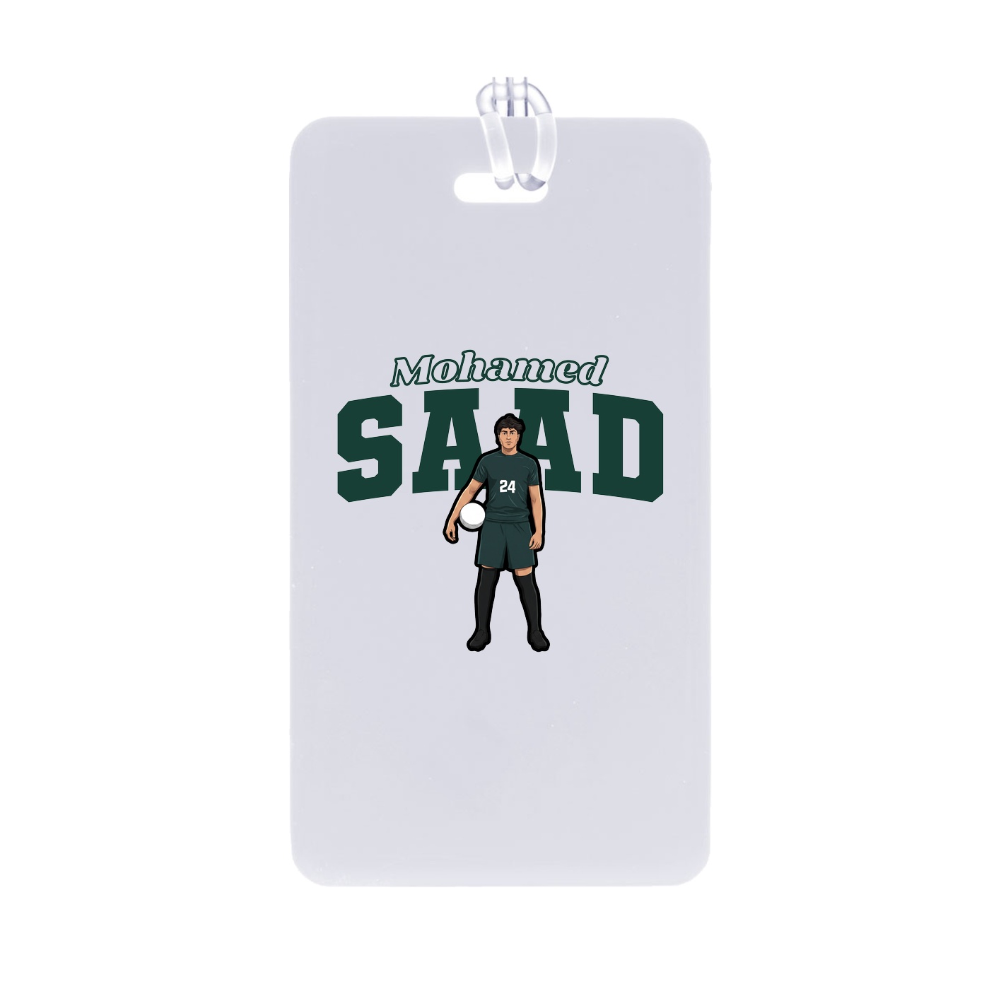 Bag Tag — Name Arch in Classic