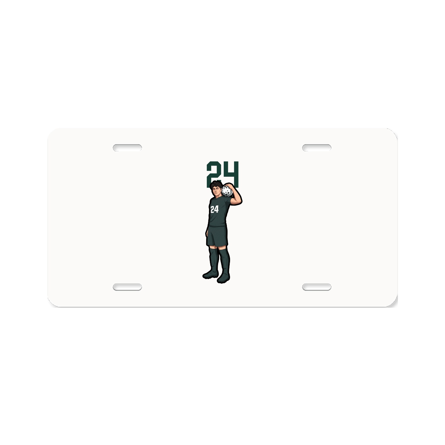 License Plate — Number Top in Classic