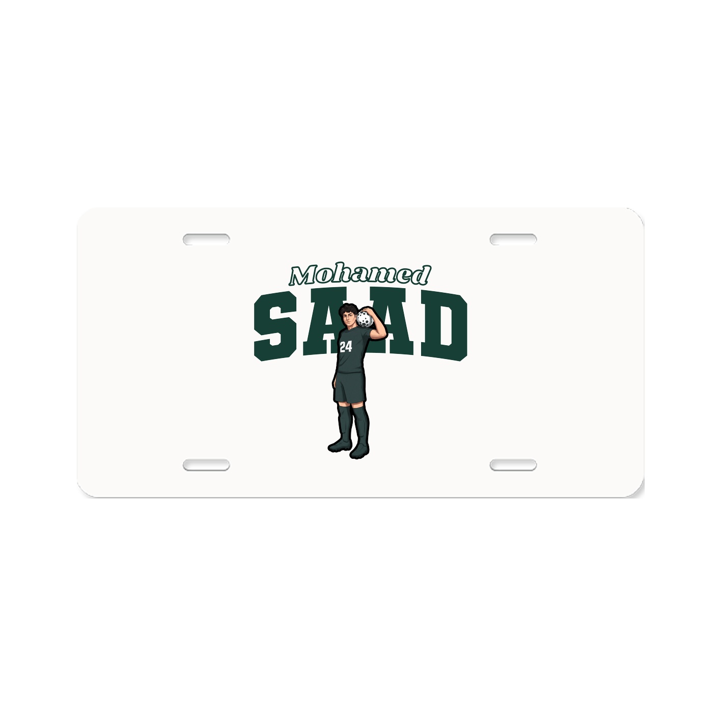 License Plate — Name Arch in Classic
