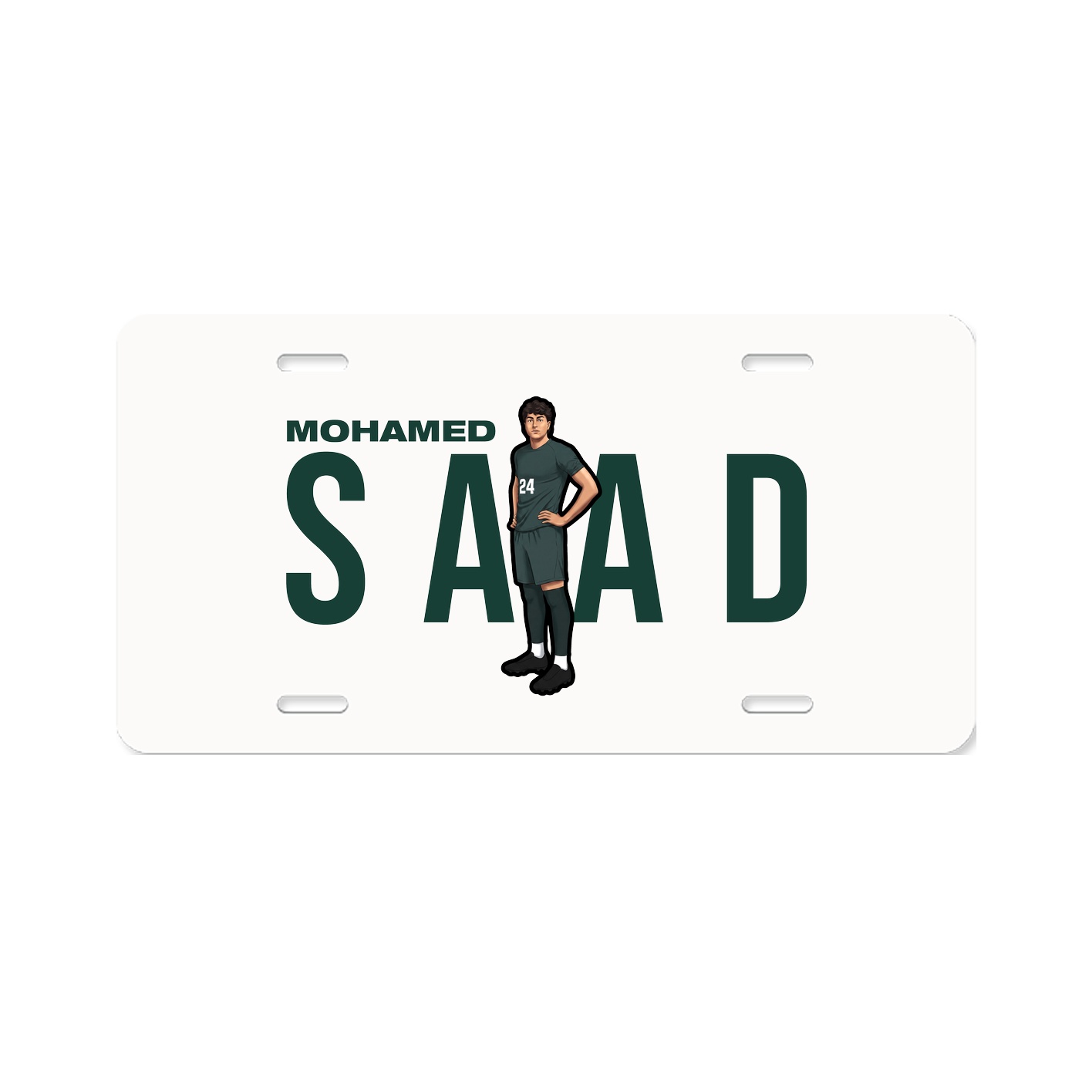 License Plate — Player Name in Classic