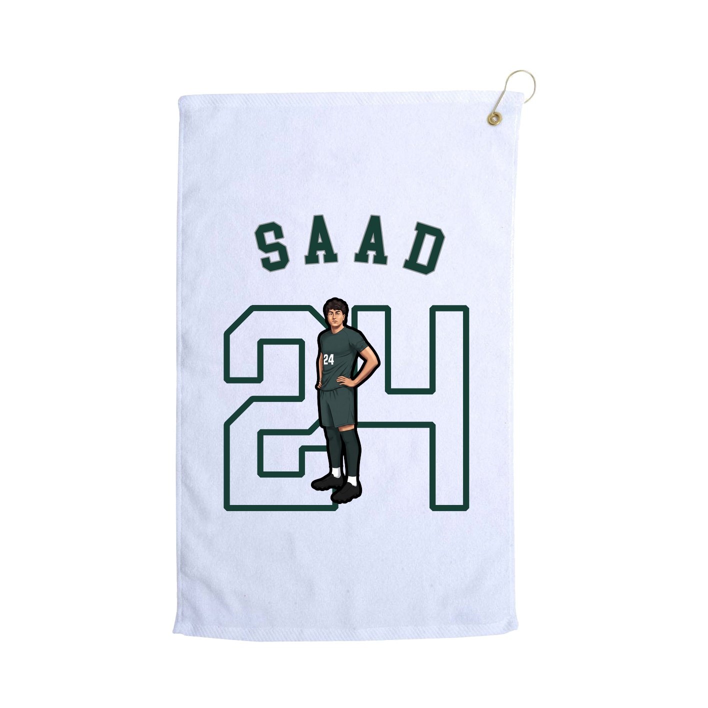 Golf Towel — Shirsey Arch in White