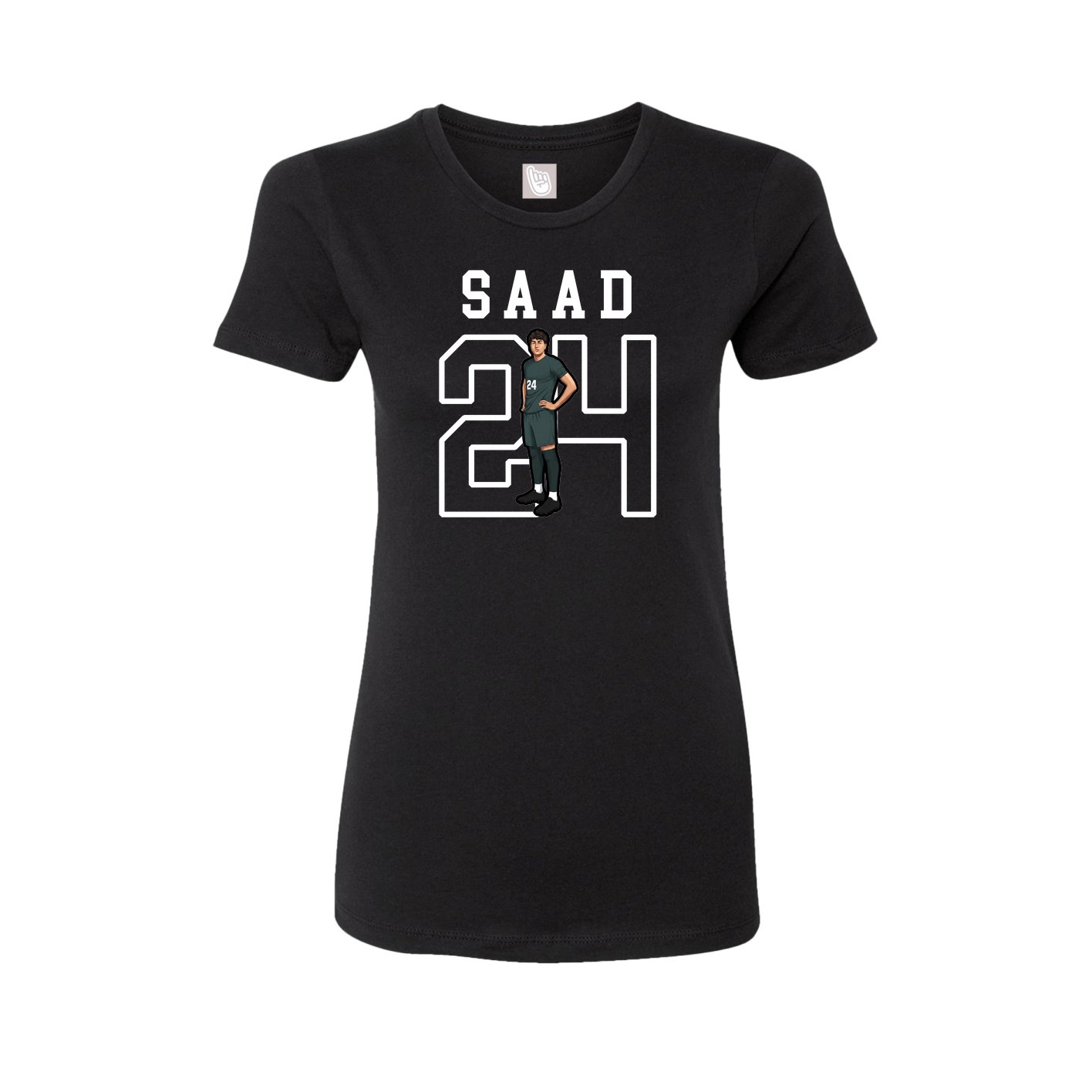 Fitted Women's Tee — Shirsey in Black