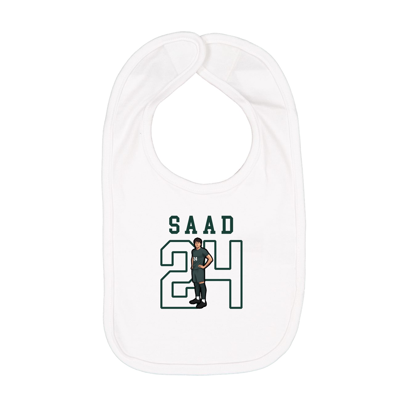 Infant Bib — Shirsey in White