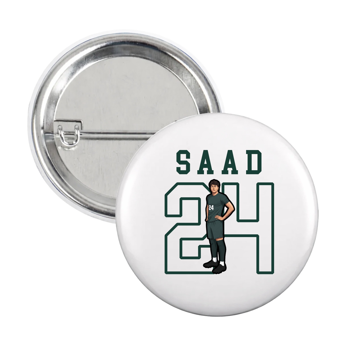 Game Day Button — Shirsey in White