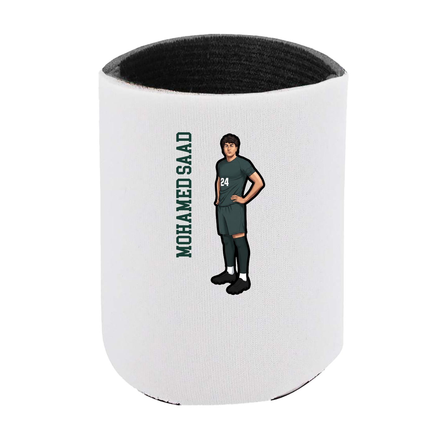 Can Holder — Name Vertical in White