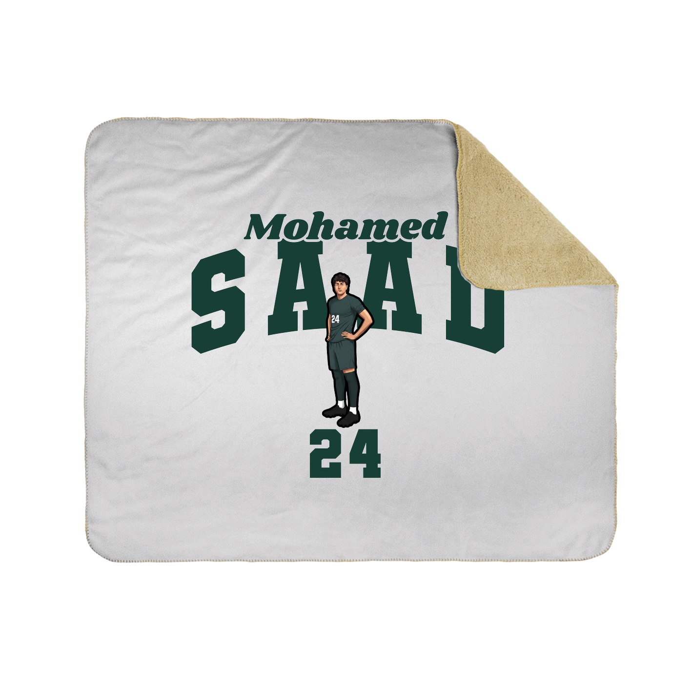 Throw Blanket — Signature Arch in White