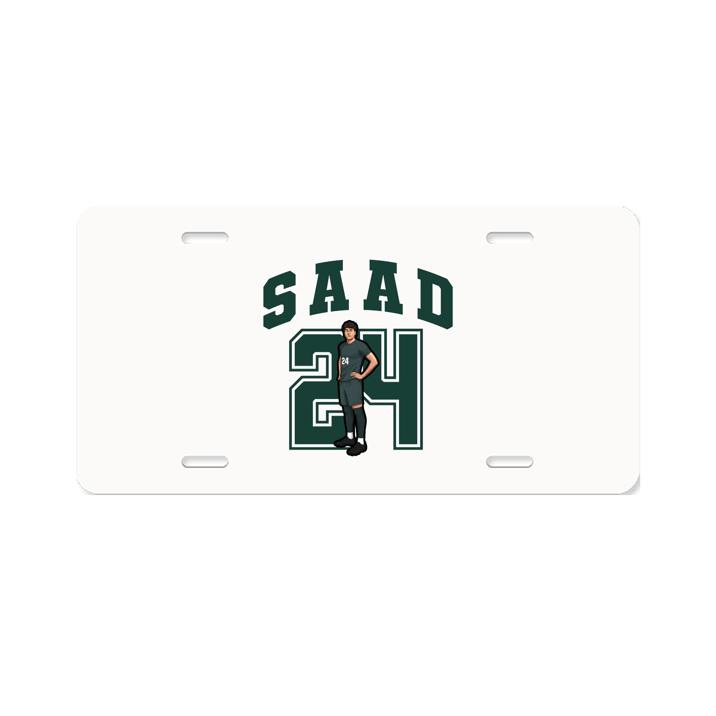 License Plate — Number in Classic