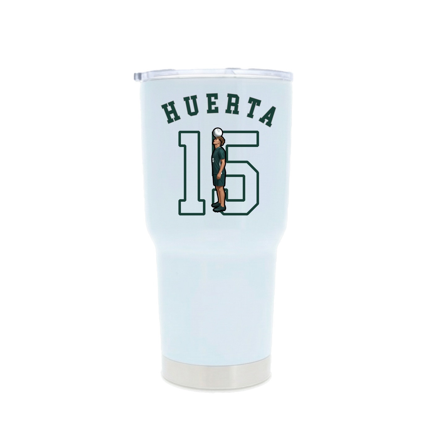 30oz Stainless Steel Tumbler — Shirsey Arch in White