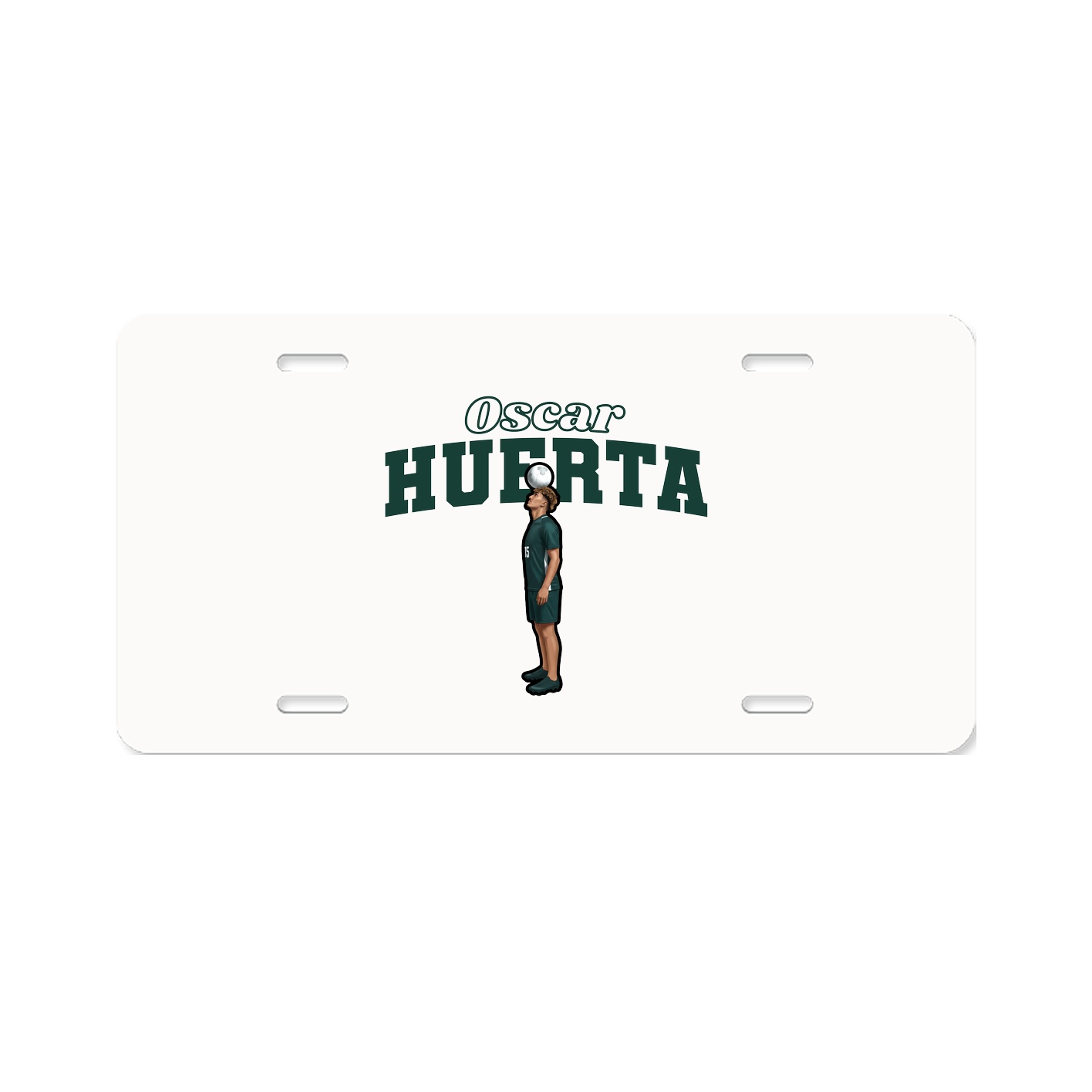 License Plate — Name Arch in Classic