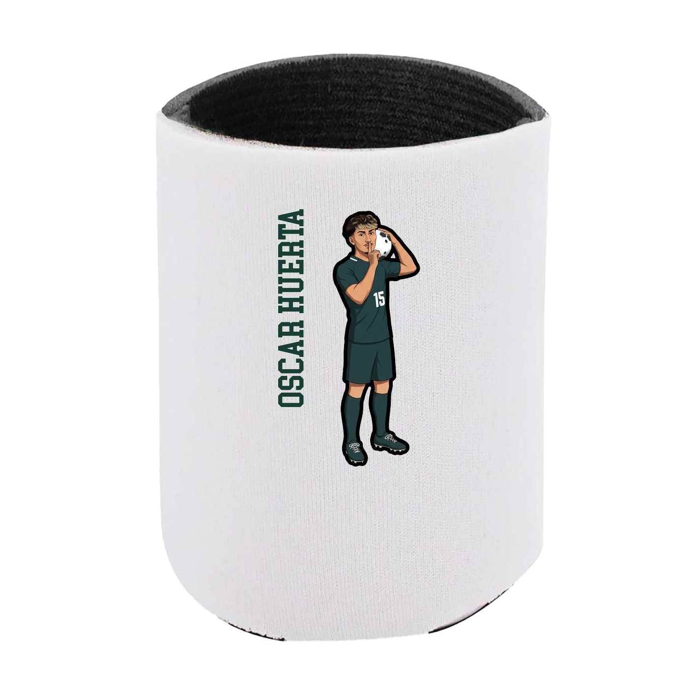 Can Holder — Name Vertical in White