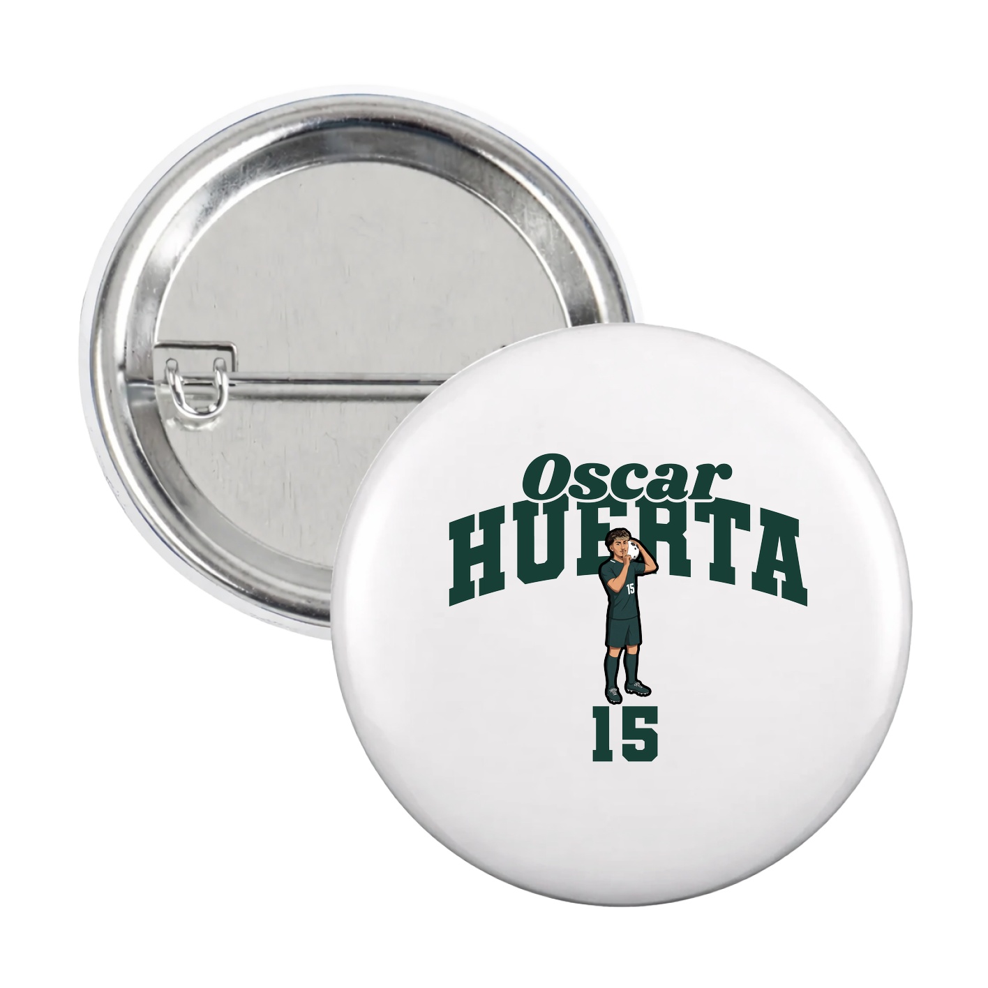 Game Day Button — Signature Arch in White