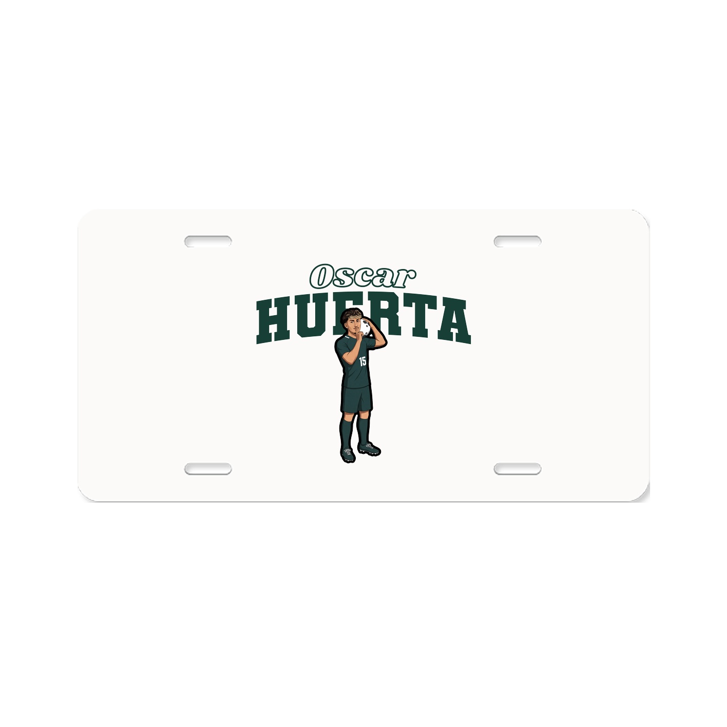 License Plate — Name Arch in Classic