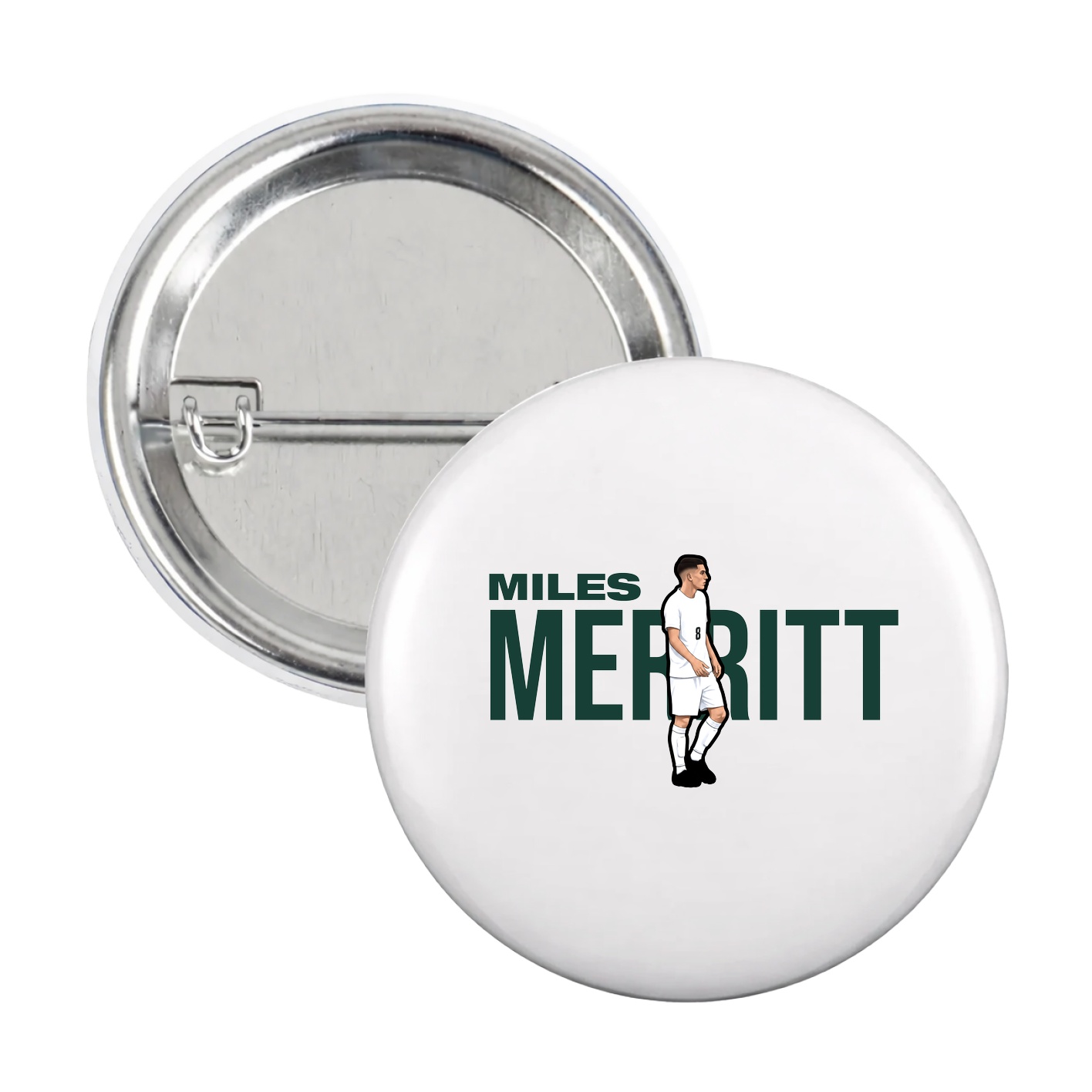 Game Day Button — Player Name in White