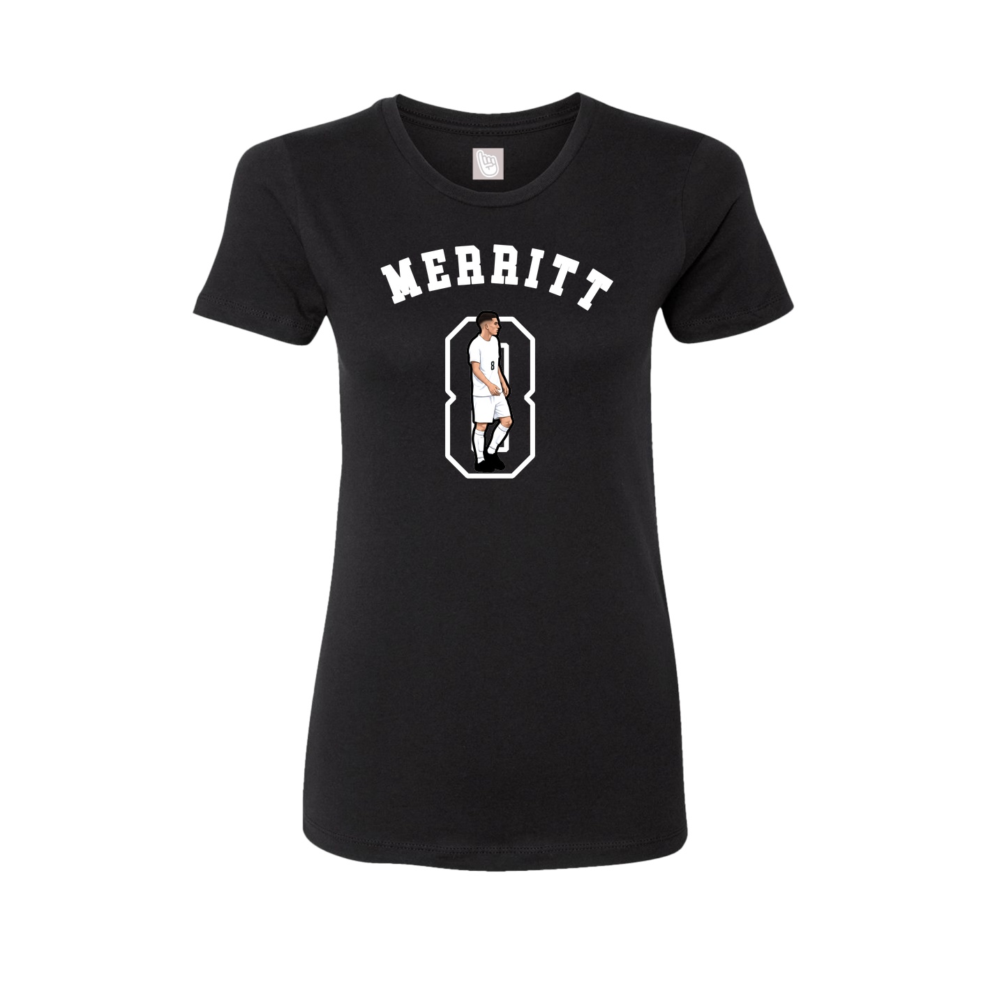 Fitted Women's Tee — Shirsey Arch in Black