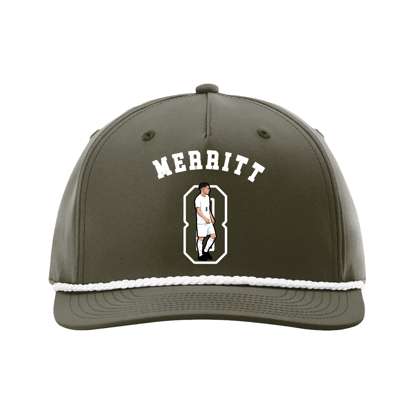 Five-Panel Classic Rope Cap — Shirsey Arch in Green