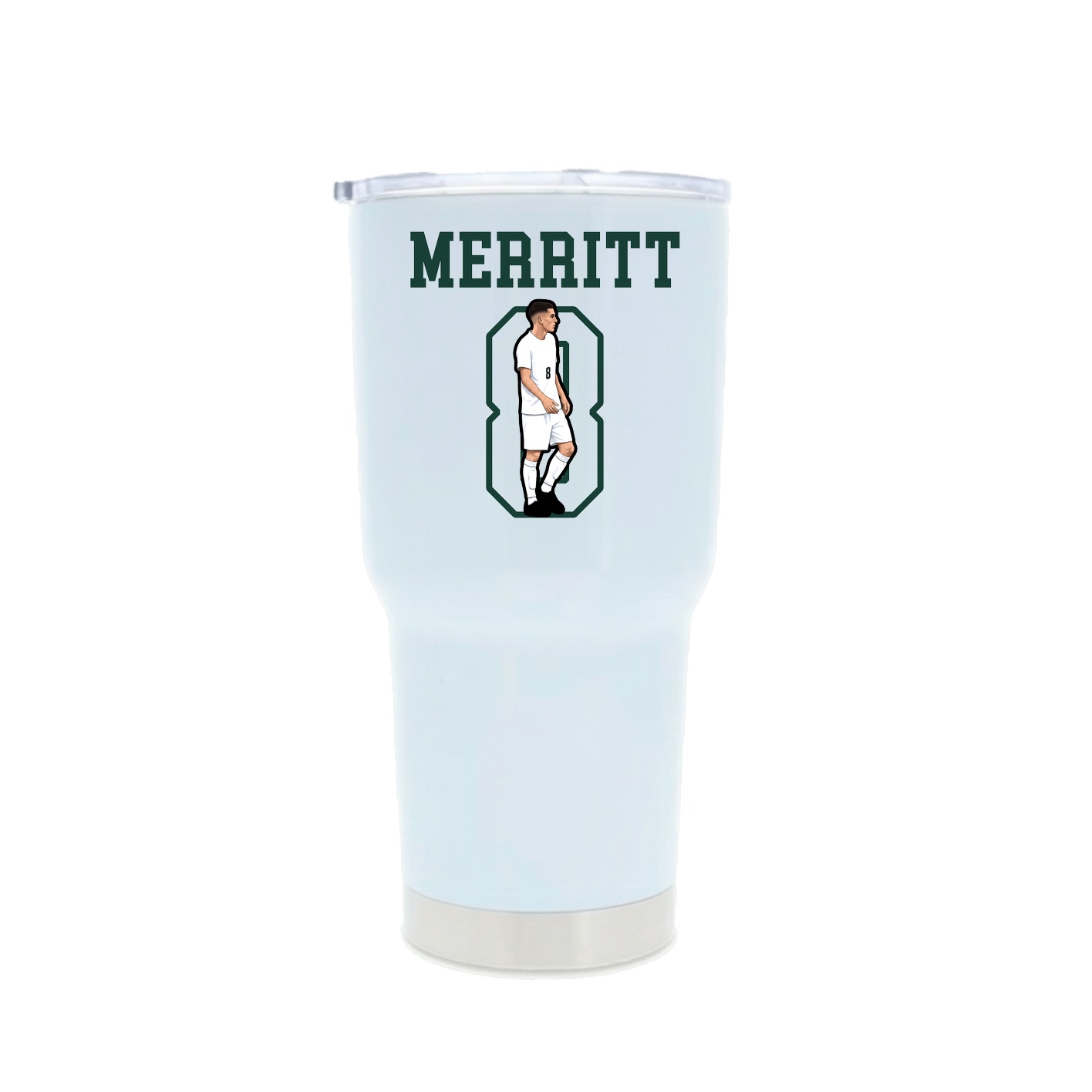 30oz Stainless Steel Tumbler — Shirsey in White