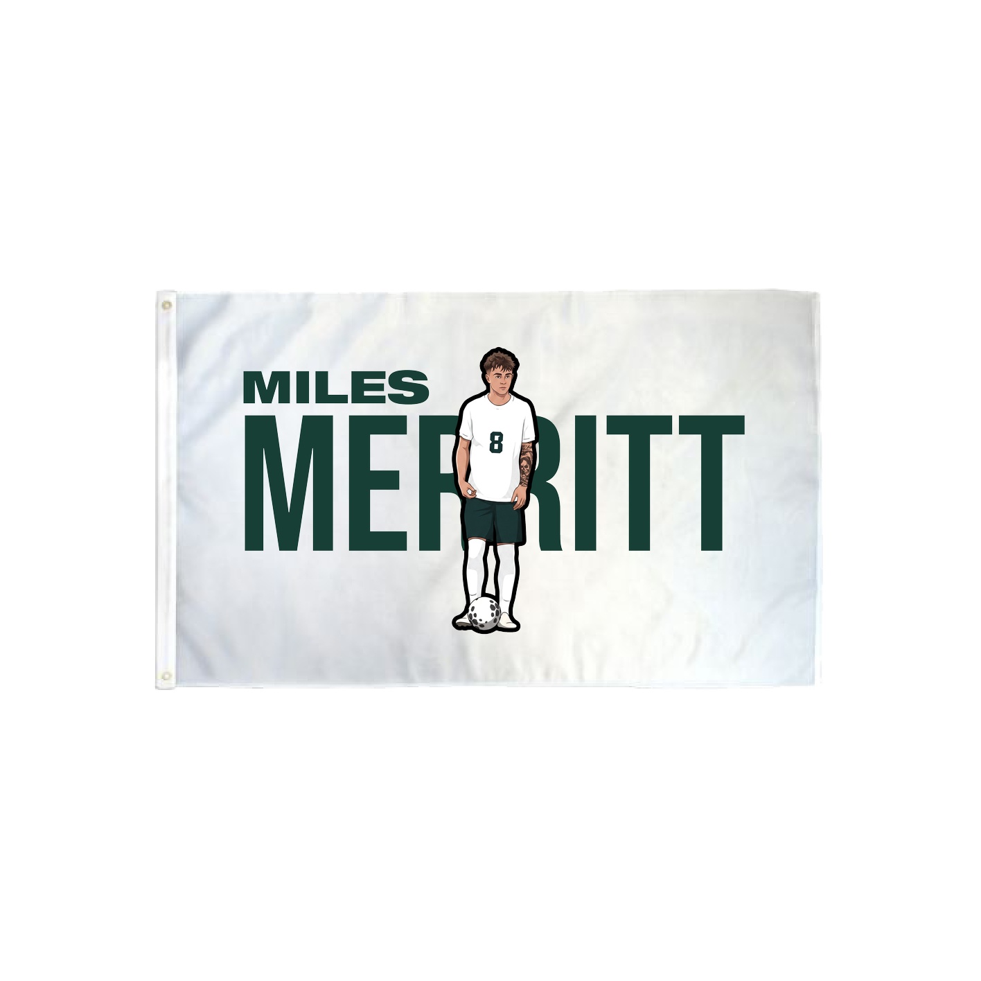 3x5 Flag — Player Name in Classic