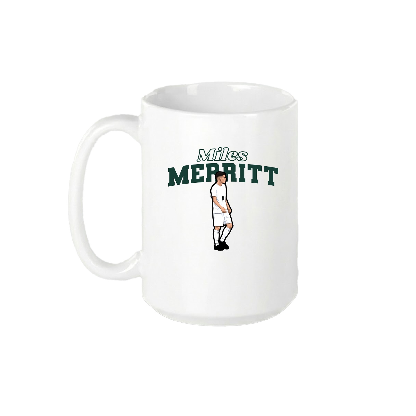 15oz Coffee Mug — Name Arch in White